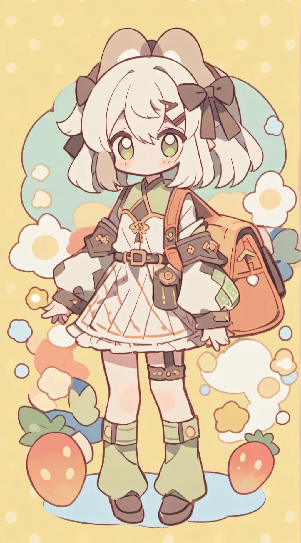 ai character: MHA chibi background