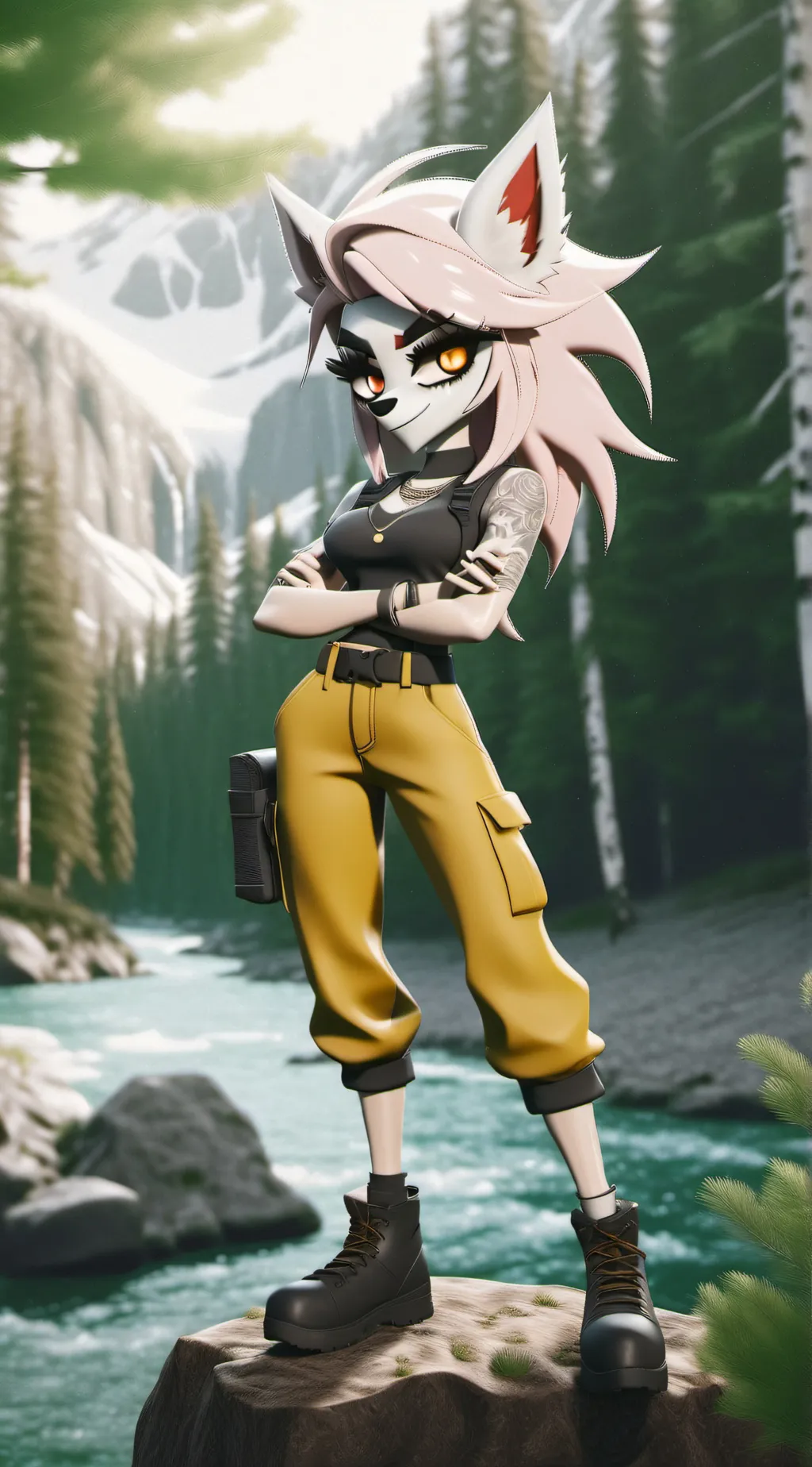 ai character: Loona background