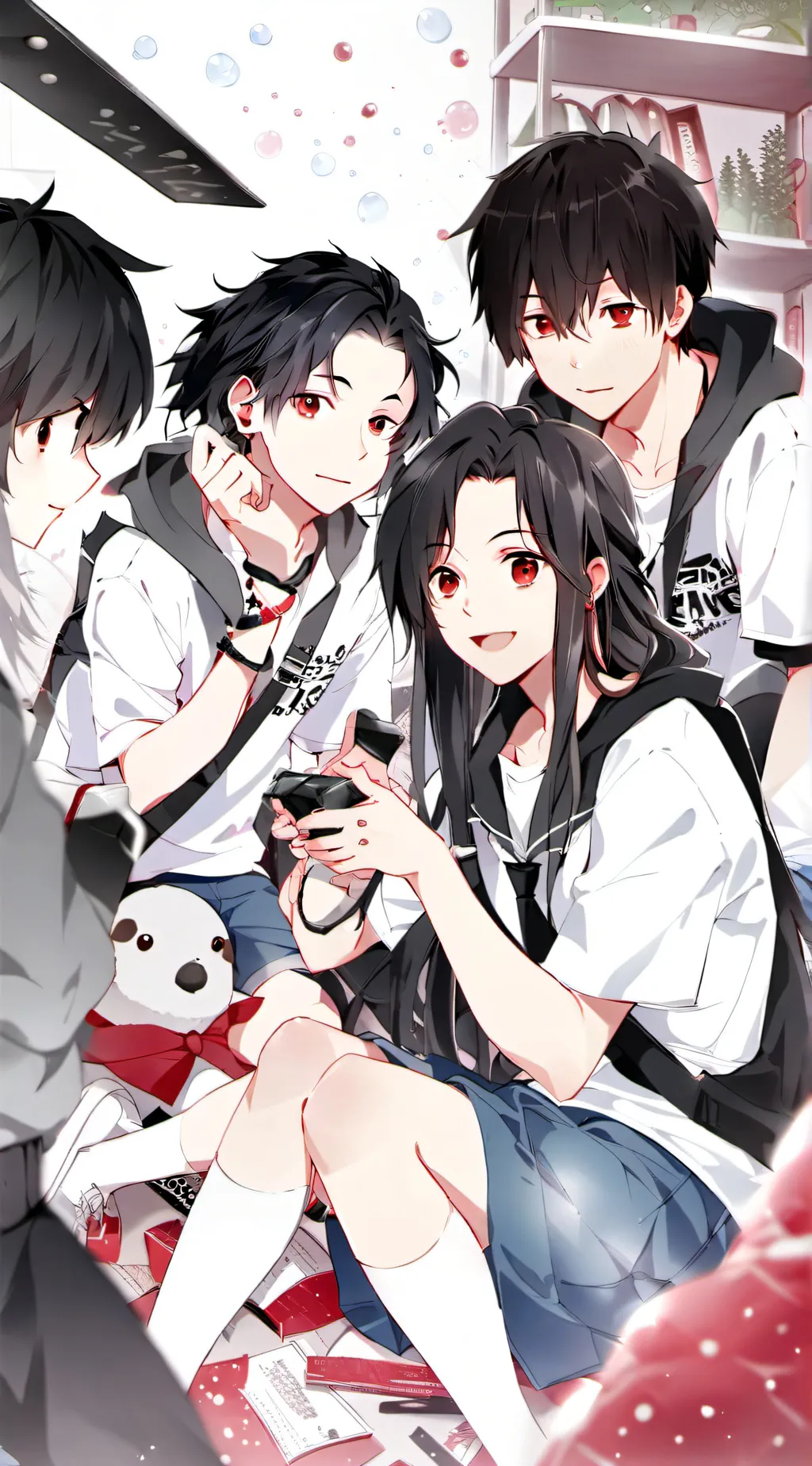ai character: Mha class 1c&1a background