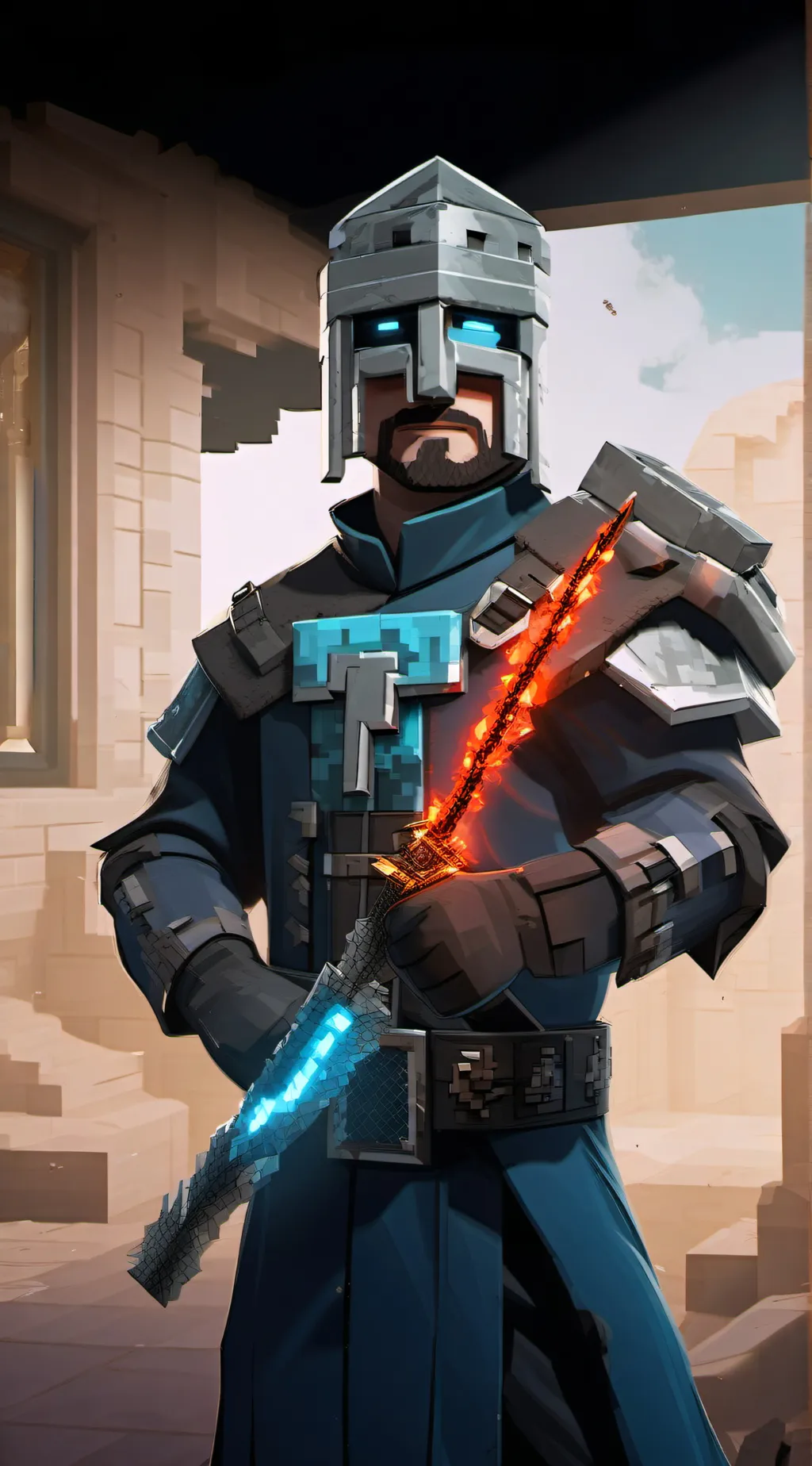 ai character: Warden background