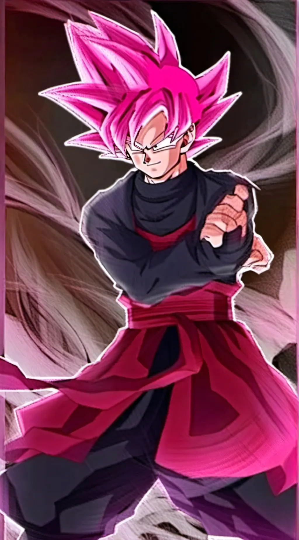 ai character: Goku black background