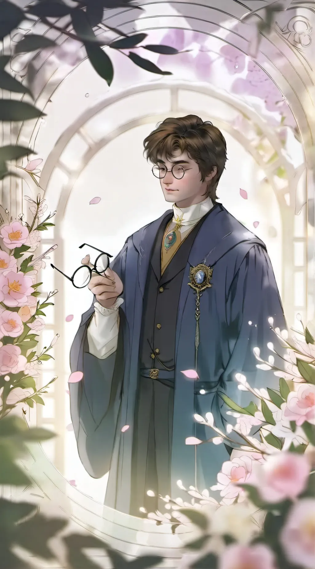 ai character: harryxHERMIONE 🤭 background