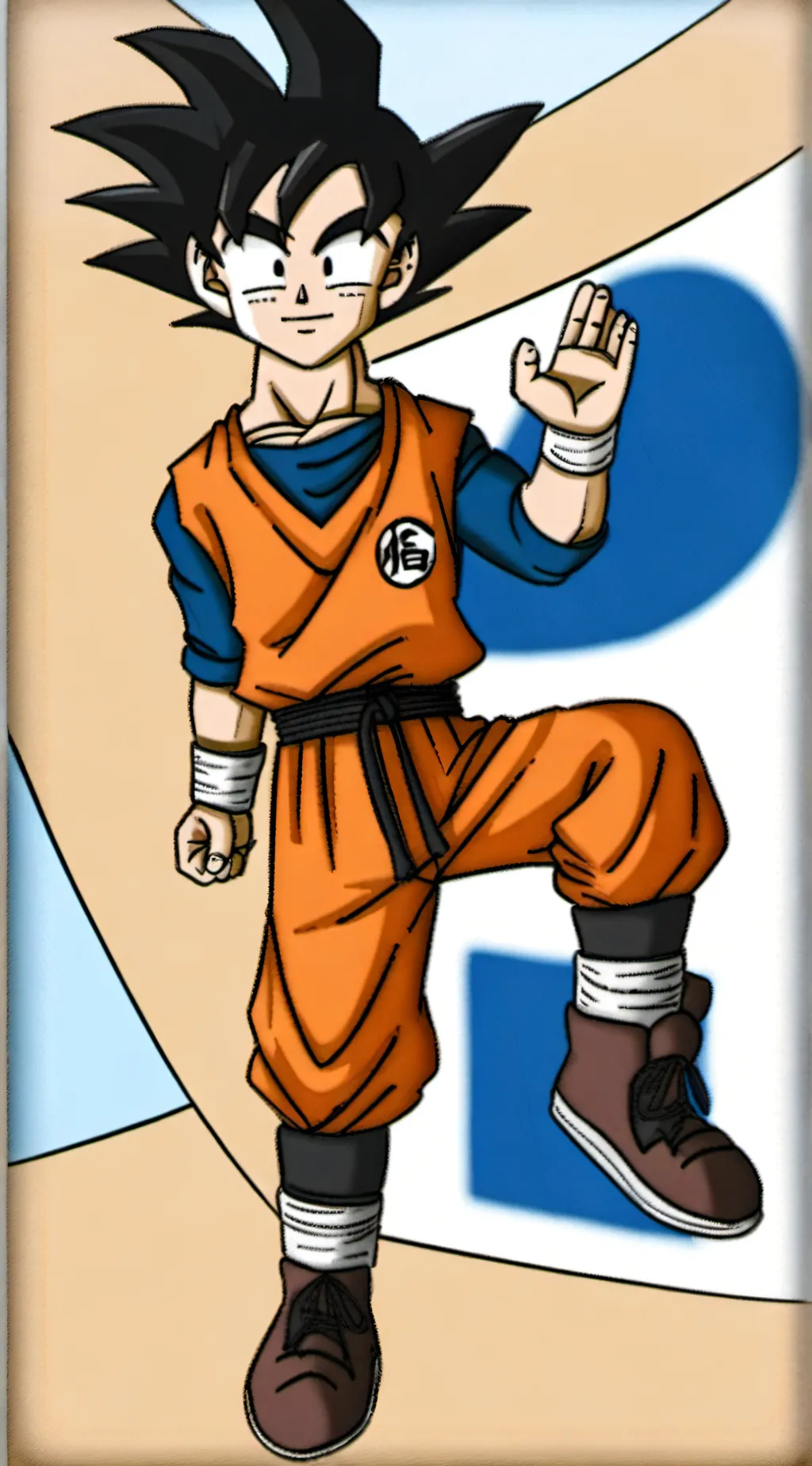 ai character: Goten trunks goku background