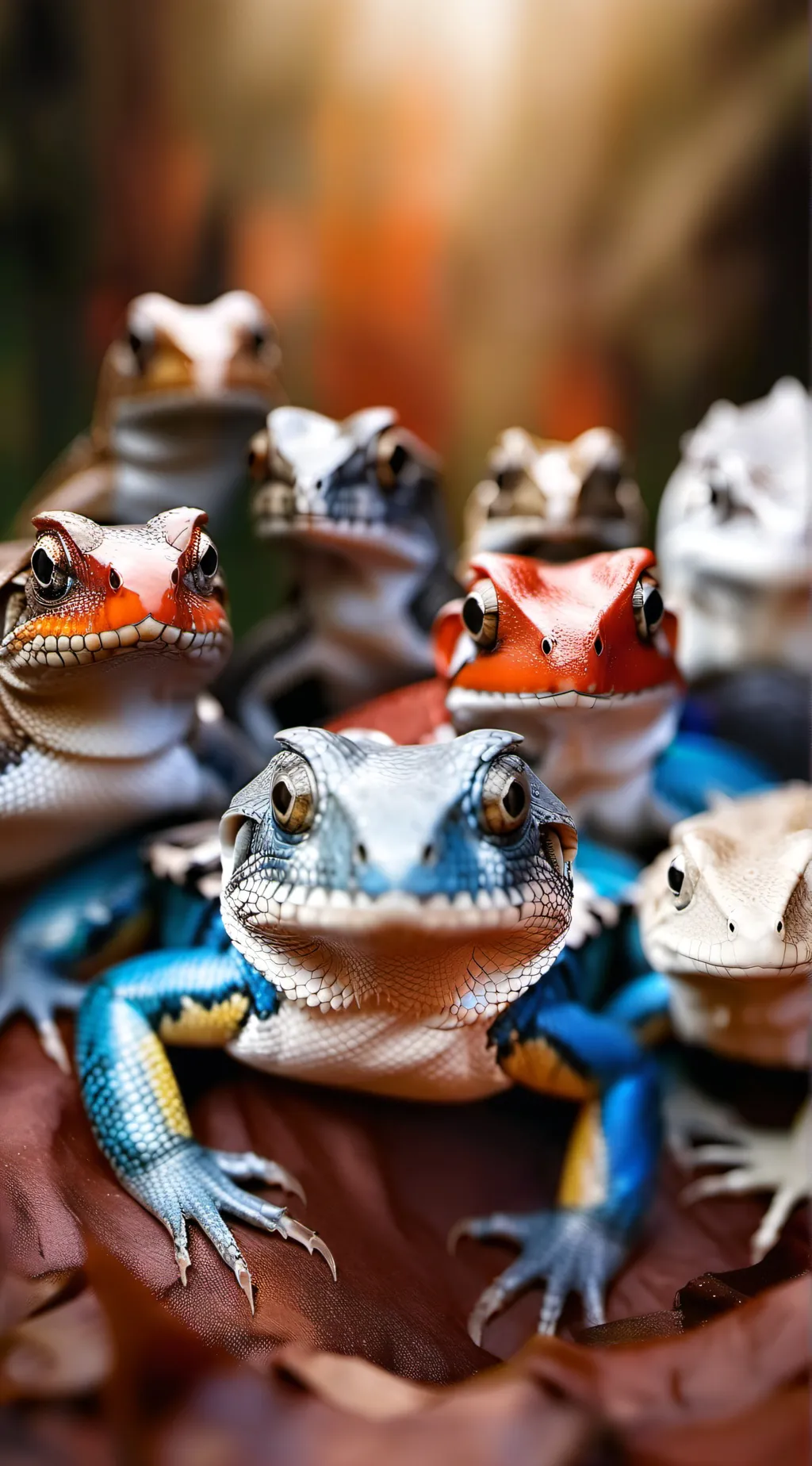 ai character: reptile group background