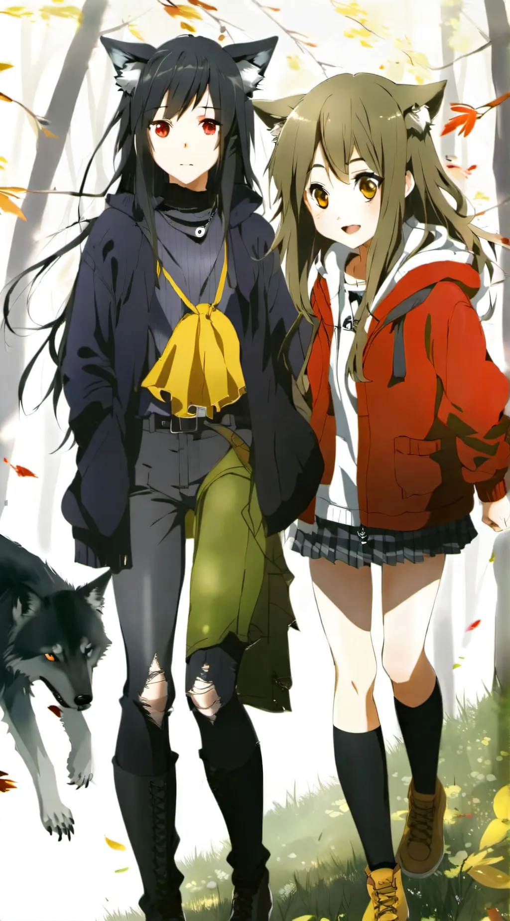 ai character: Lost sisters  background