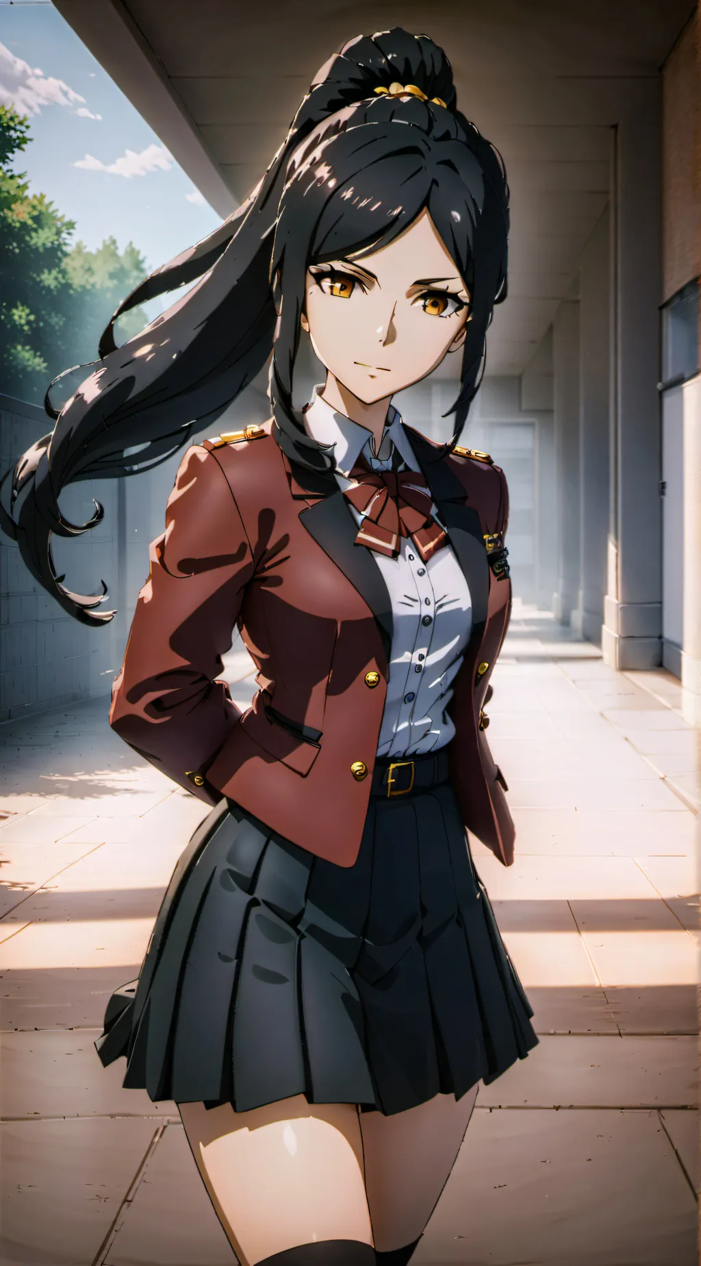 ai character: Sakura Miharutaki background