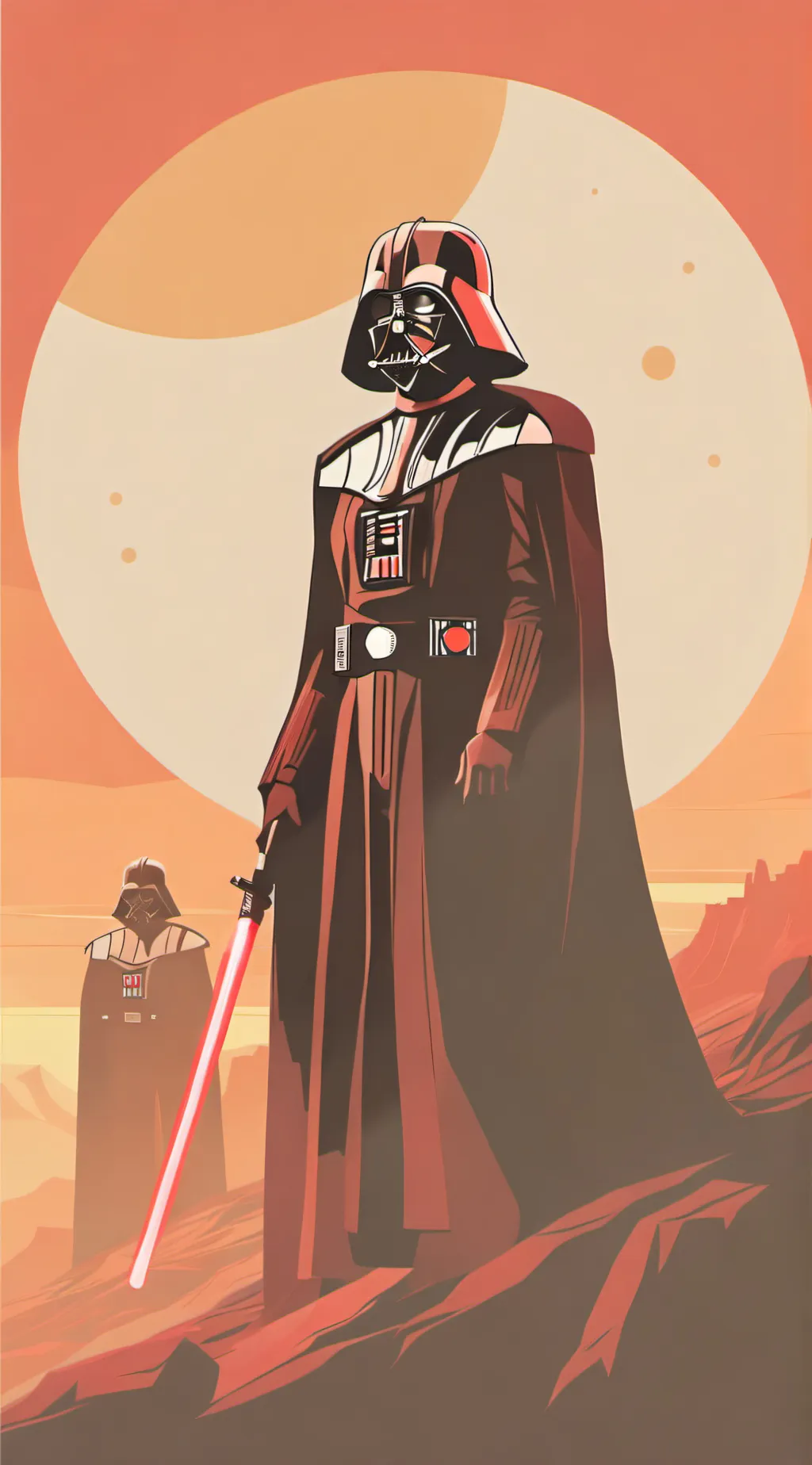 ai character: darth vader  background
