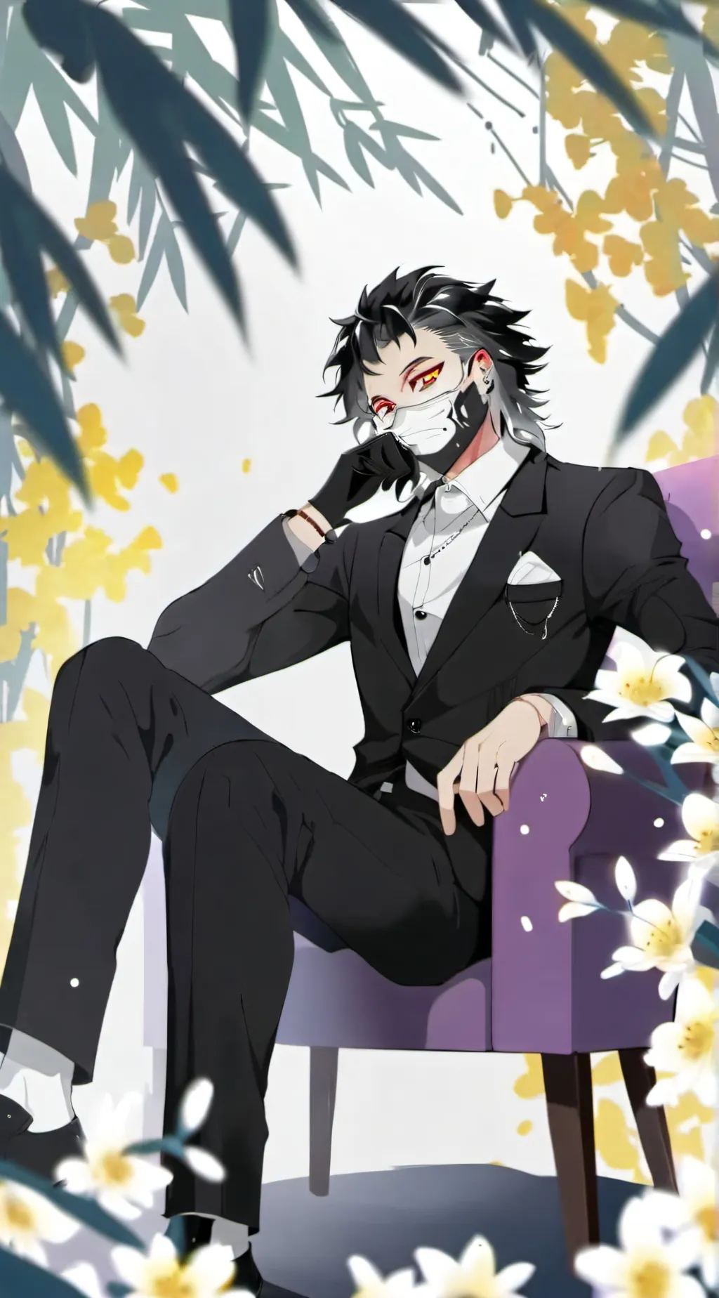 ai character: Genya Shinazugawa  background