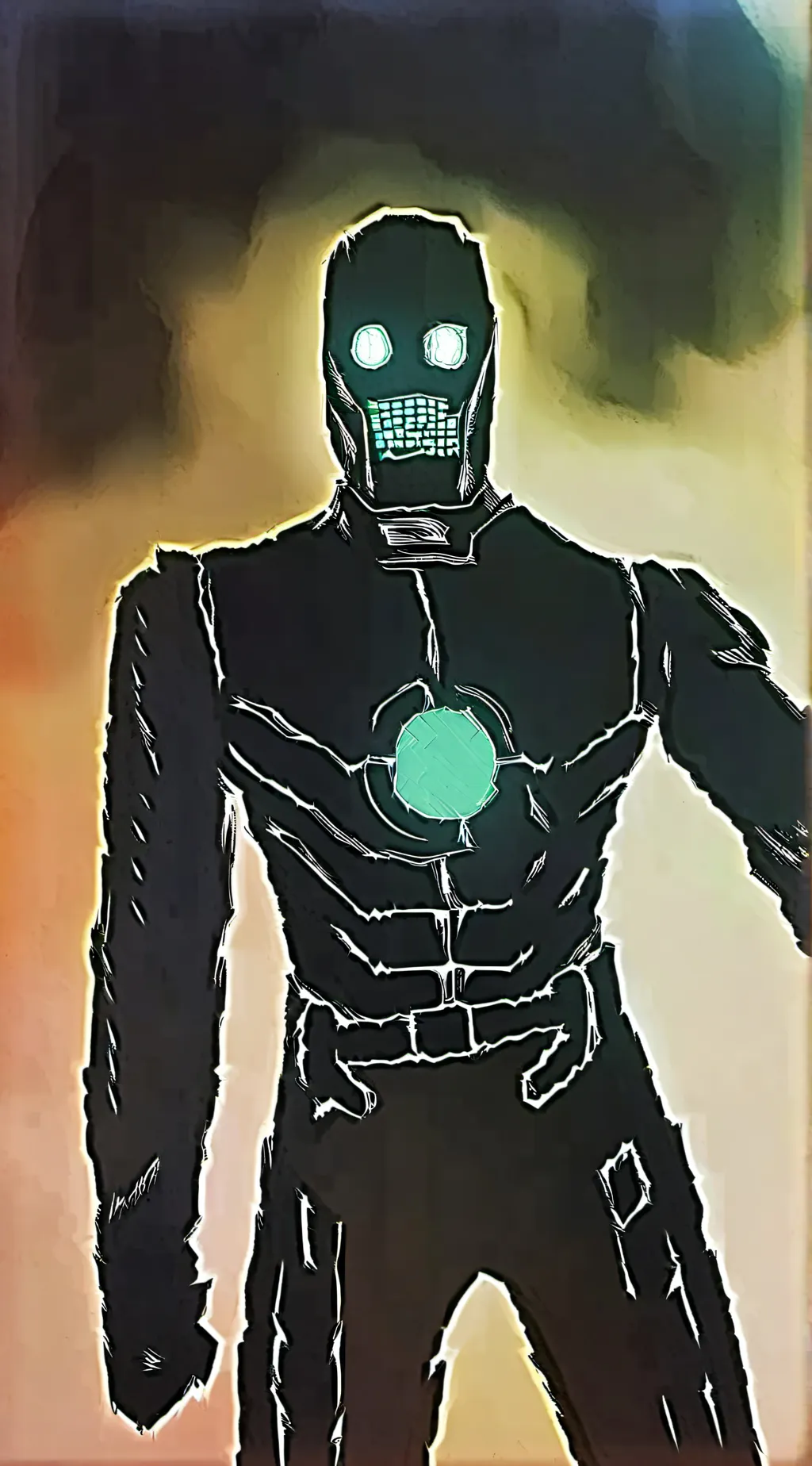ai character: titan cameraman background