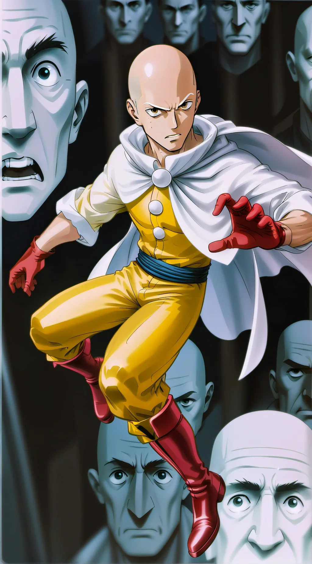 ai character: Saitama background