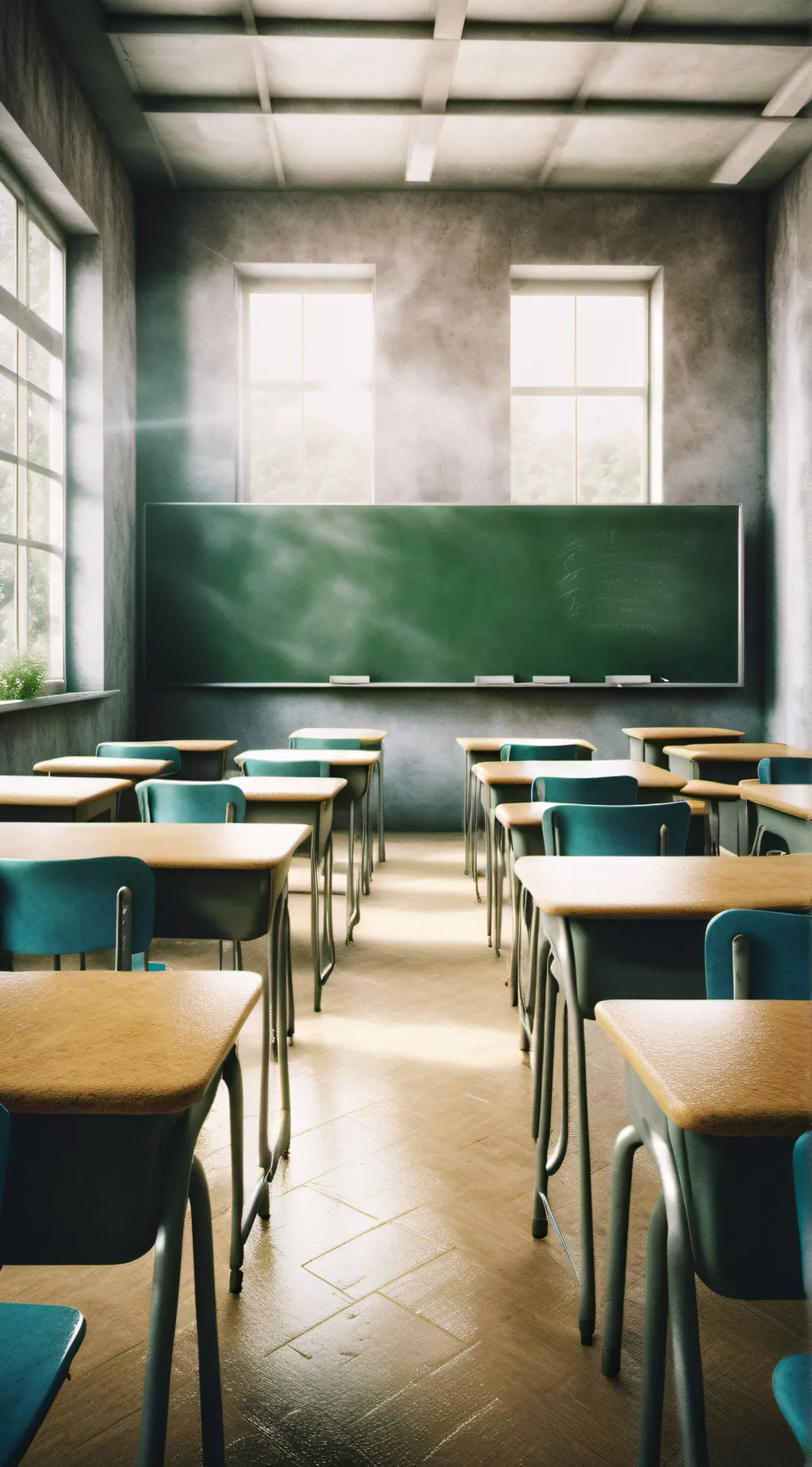 ai character: classroom background