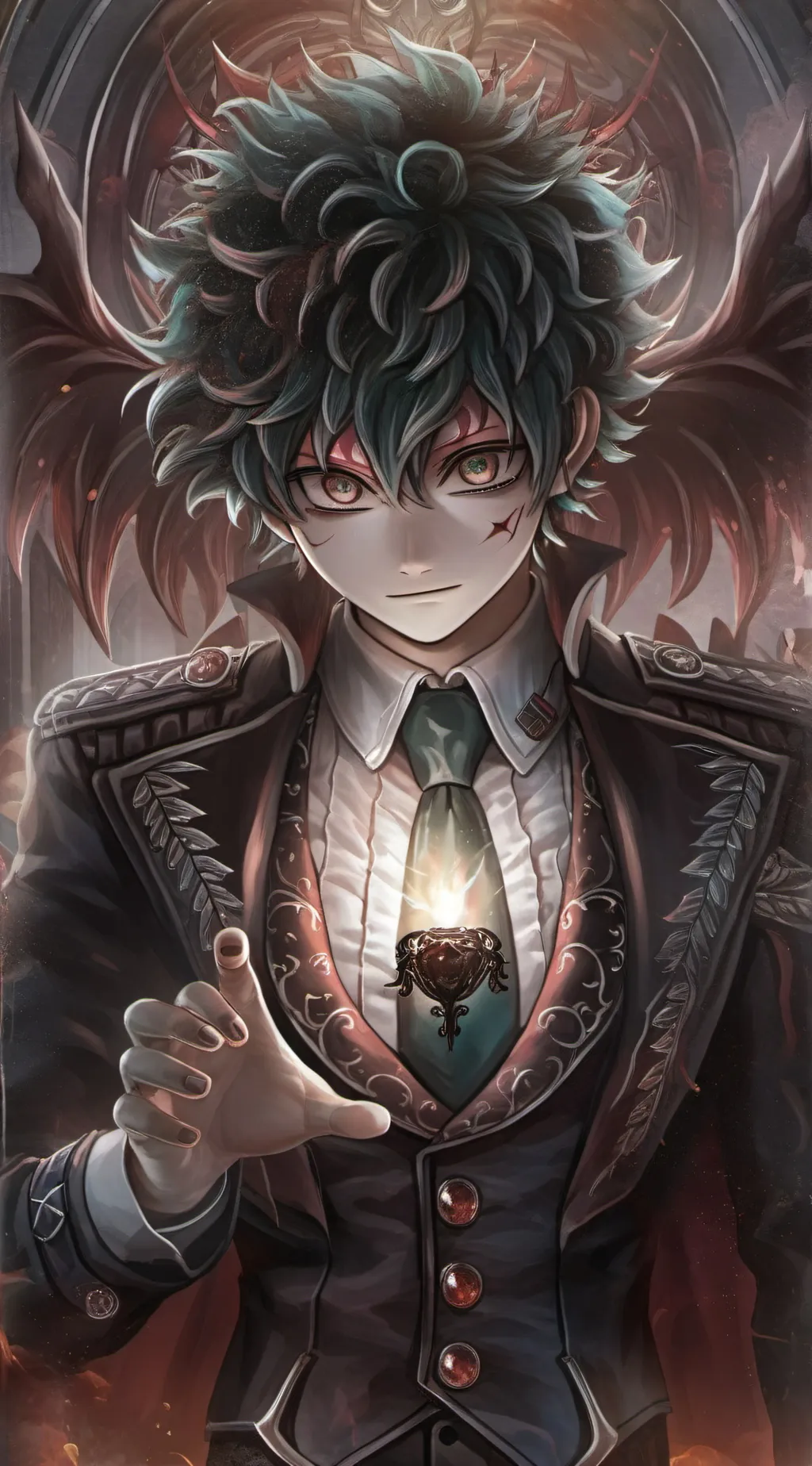 ai character: villan deku background