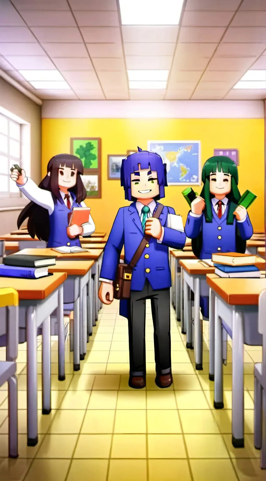 ai character: Ein background