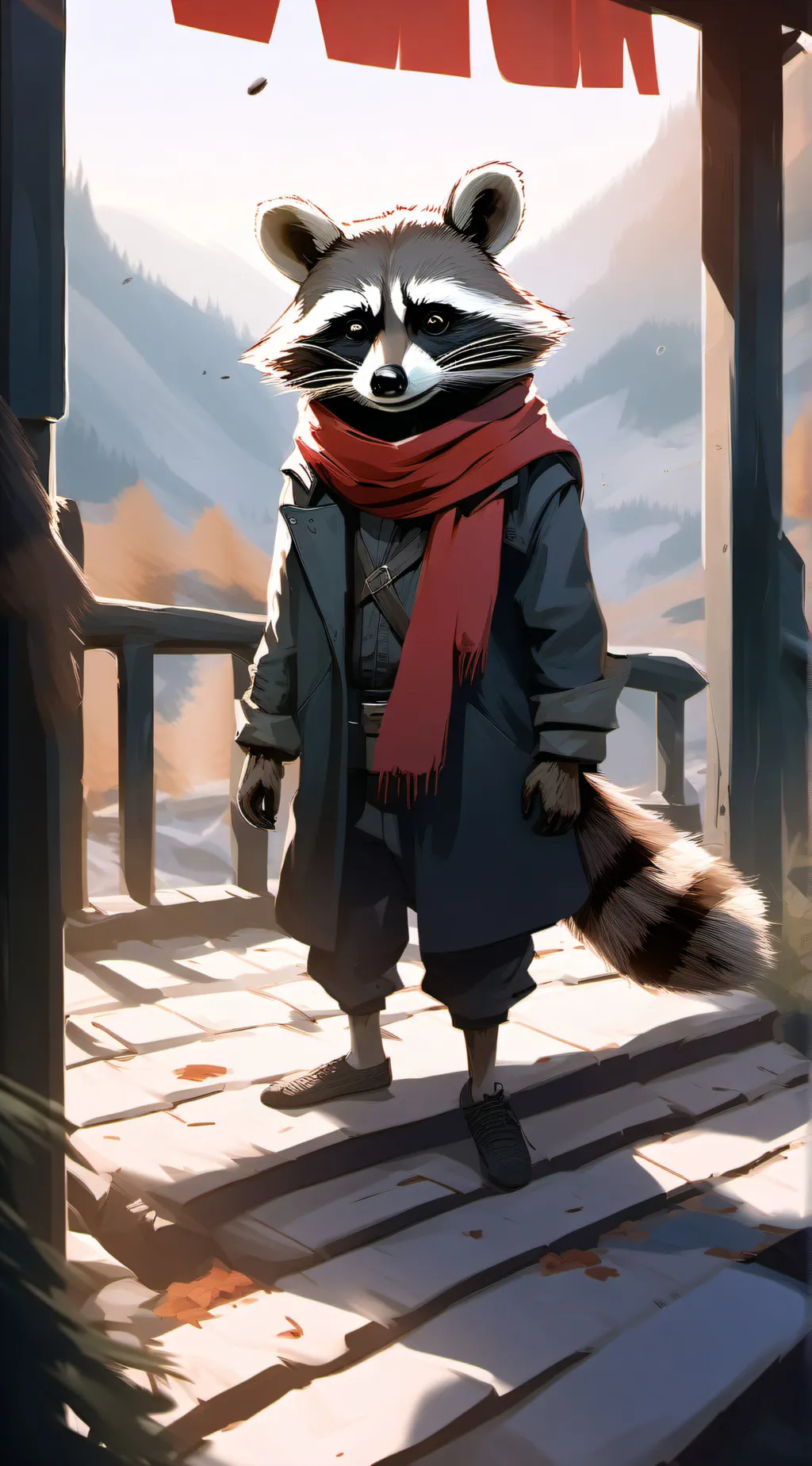 ai character: Indago park background