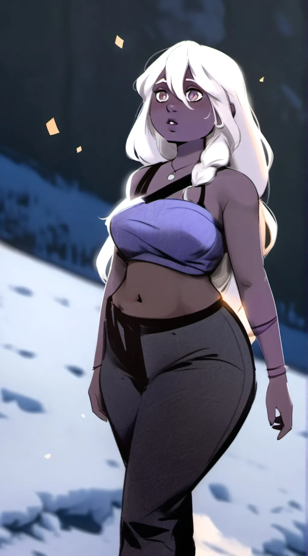 ai character: Amethyst  background