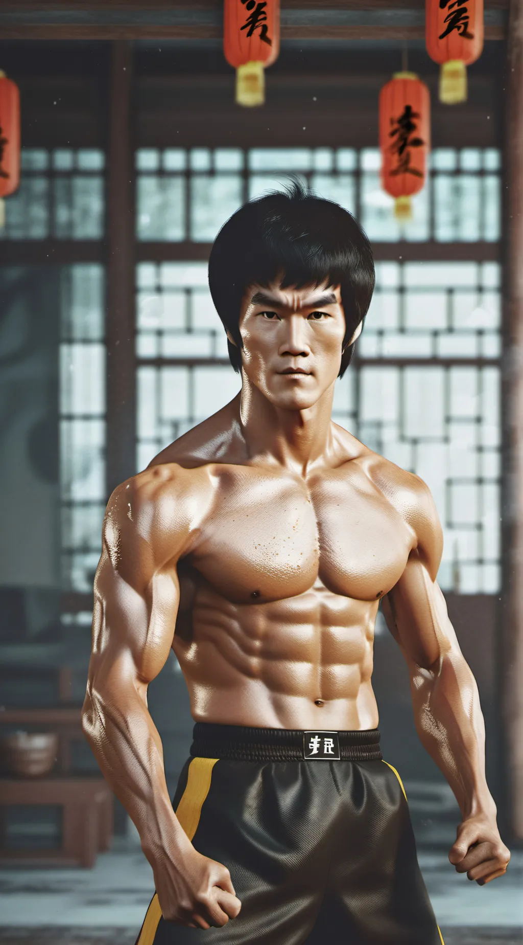 ai character: Bruce lee background