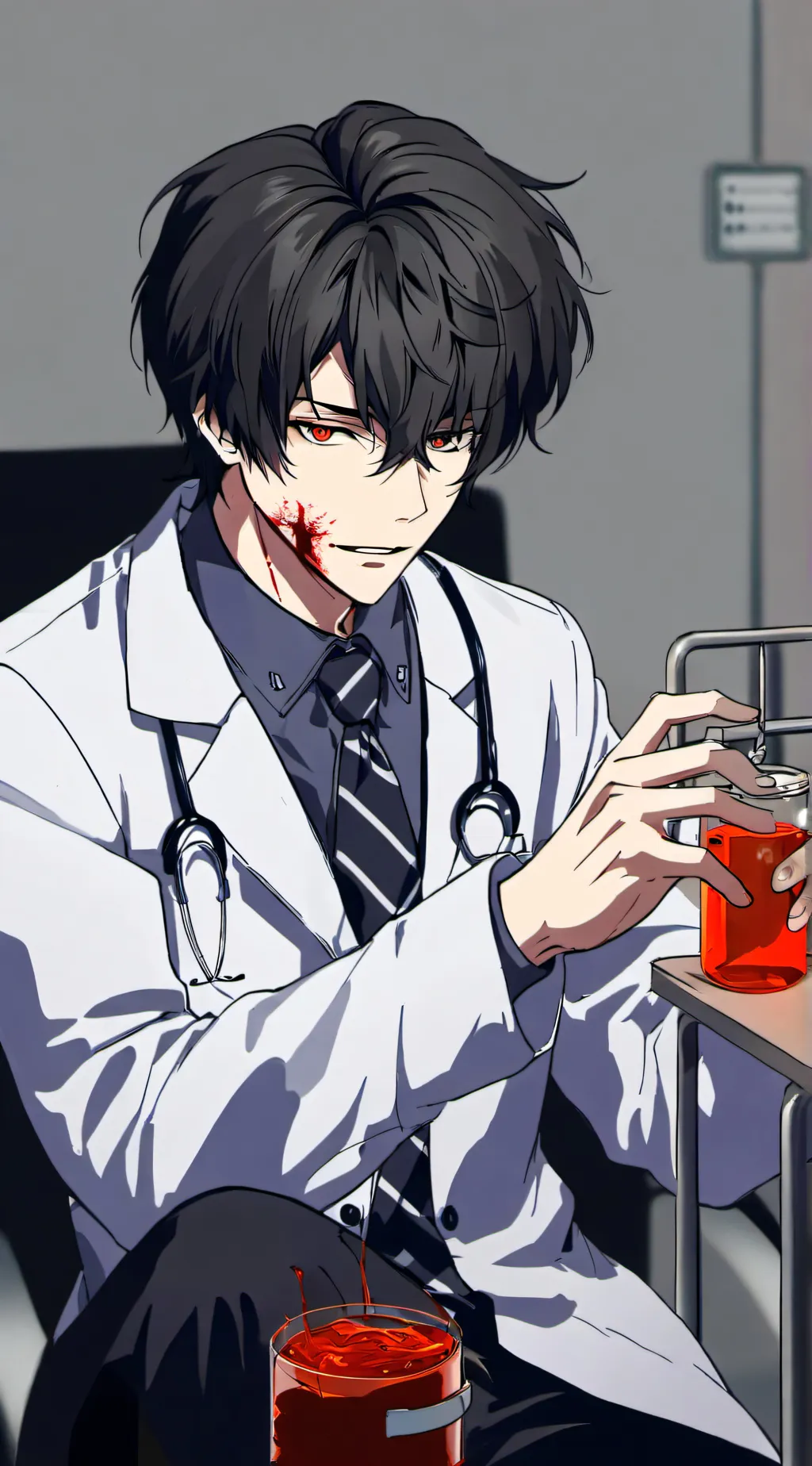 ai character: Keith  background