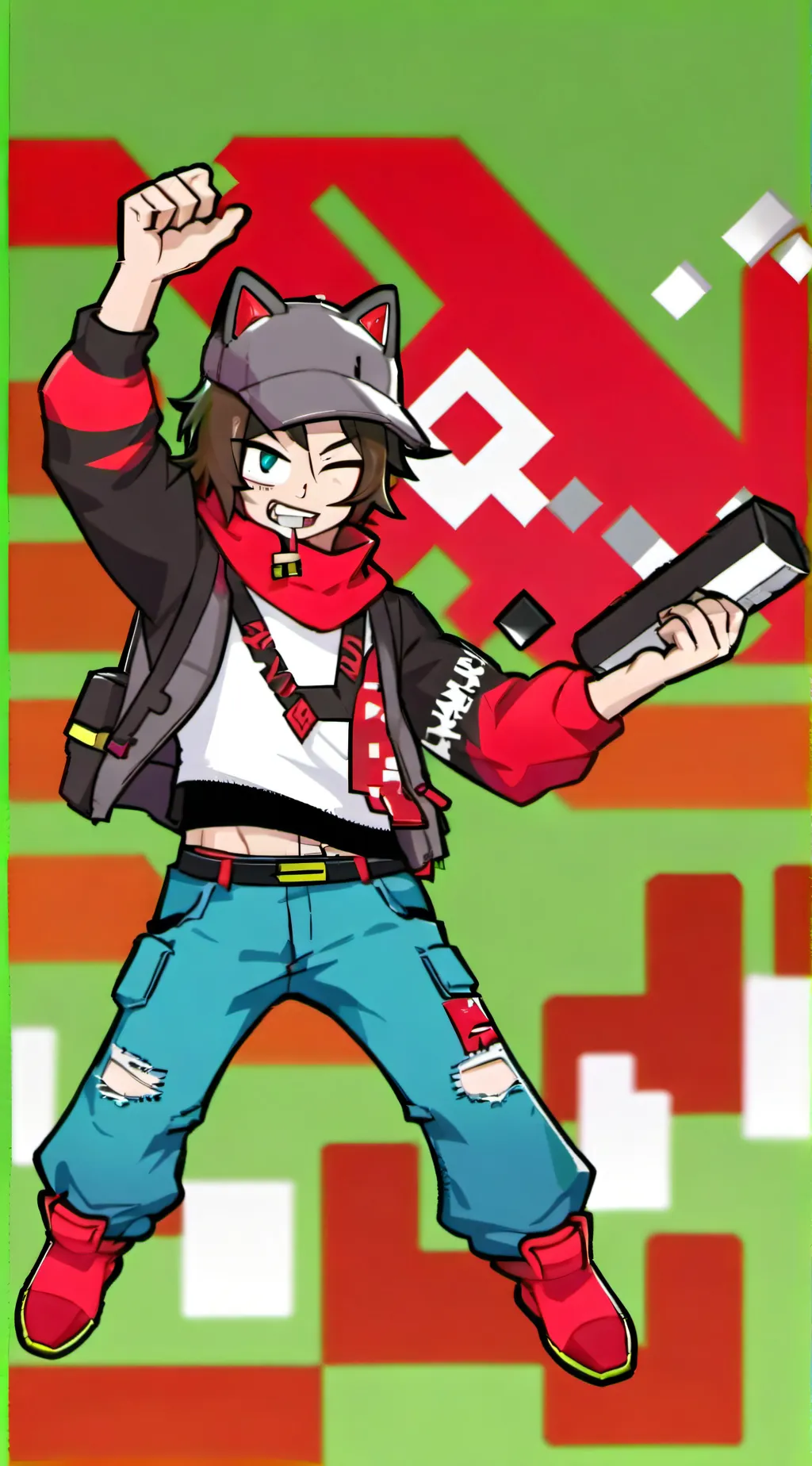 ai character: cash background