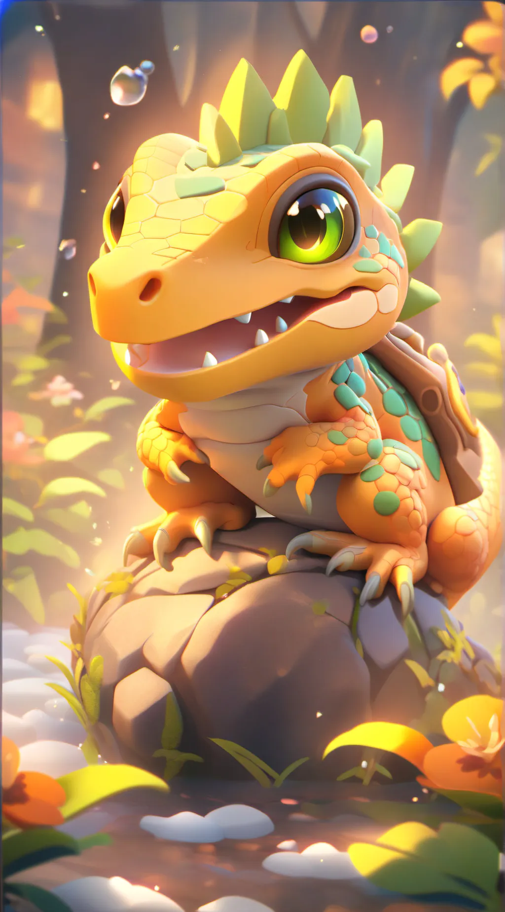 ai character: reptile group background
