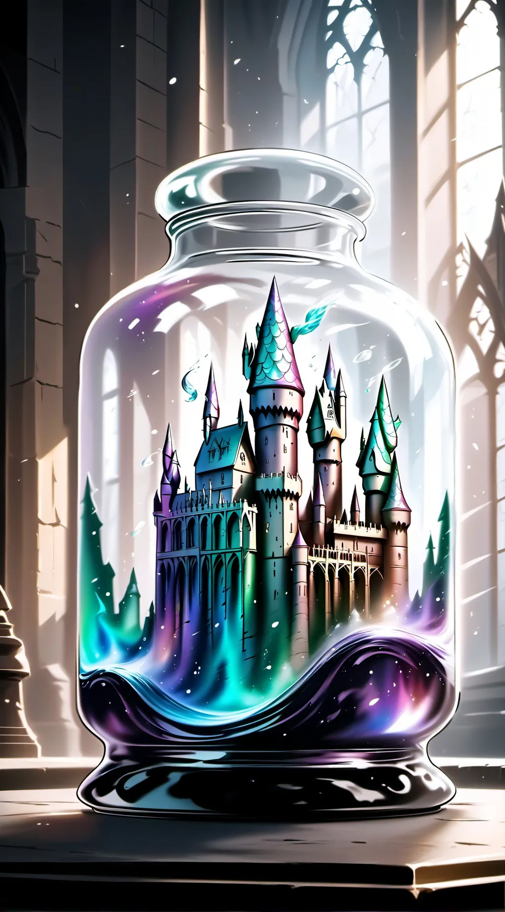 ai character: Hogwarts #2 background