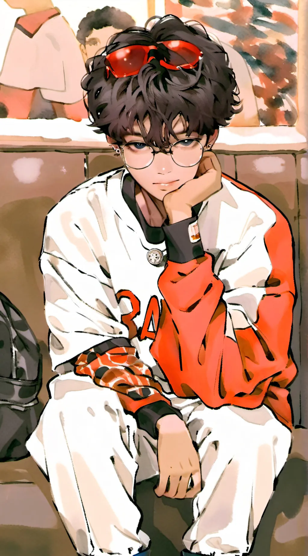 ai character: Ash background