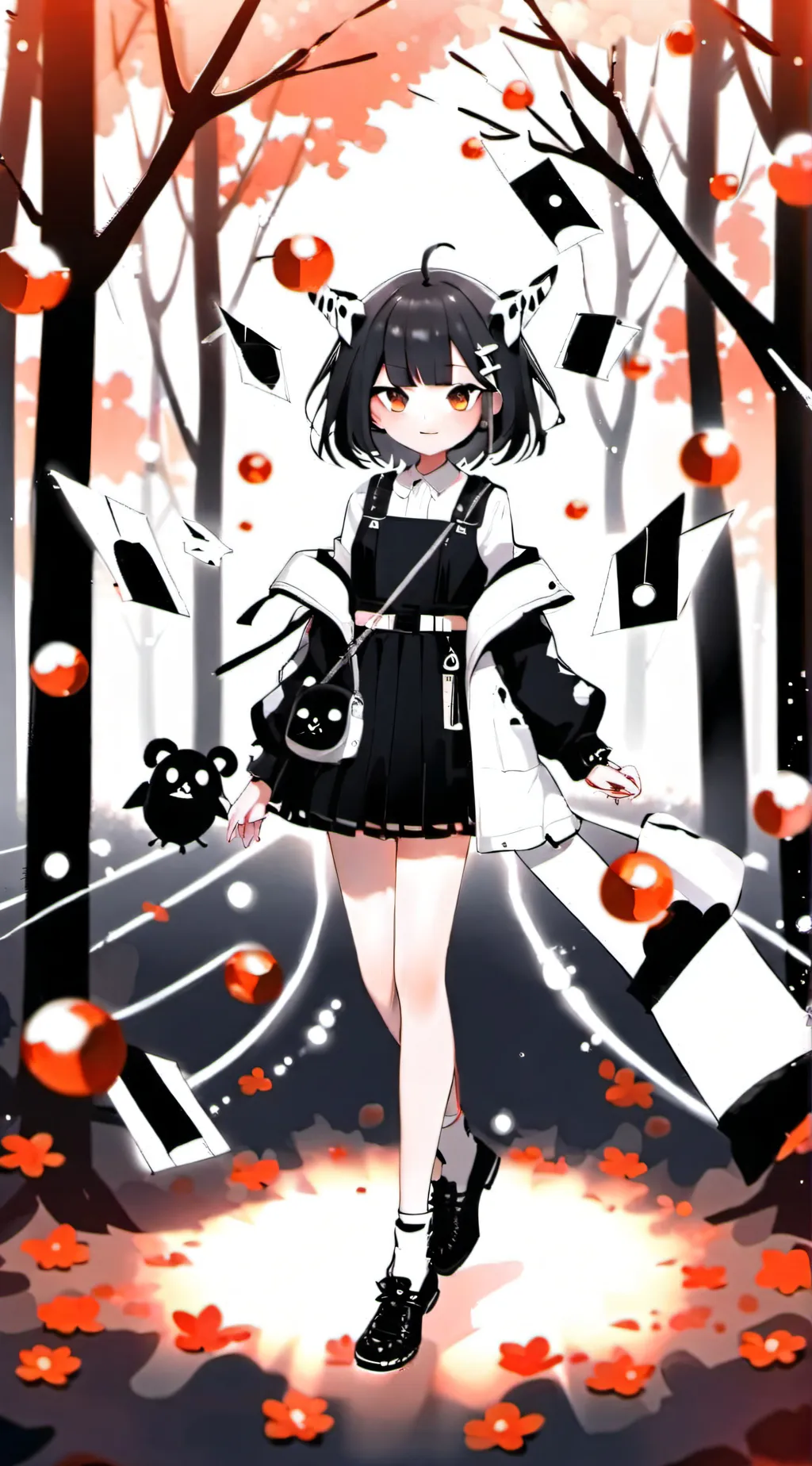 ai character: Mha soulmate color background