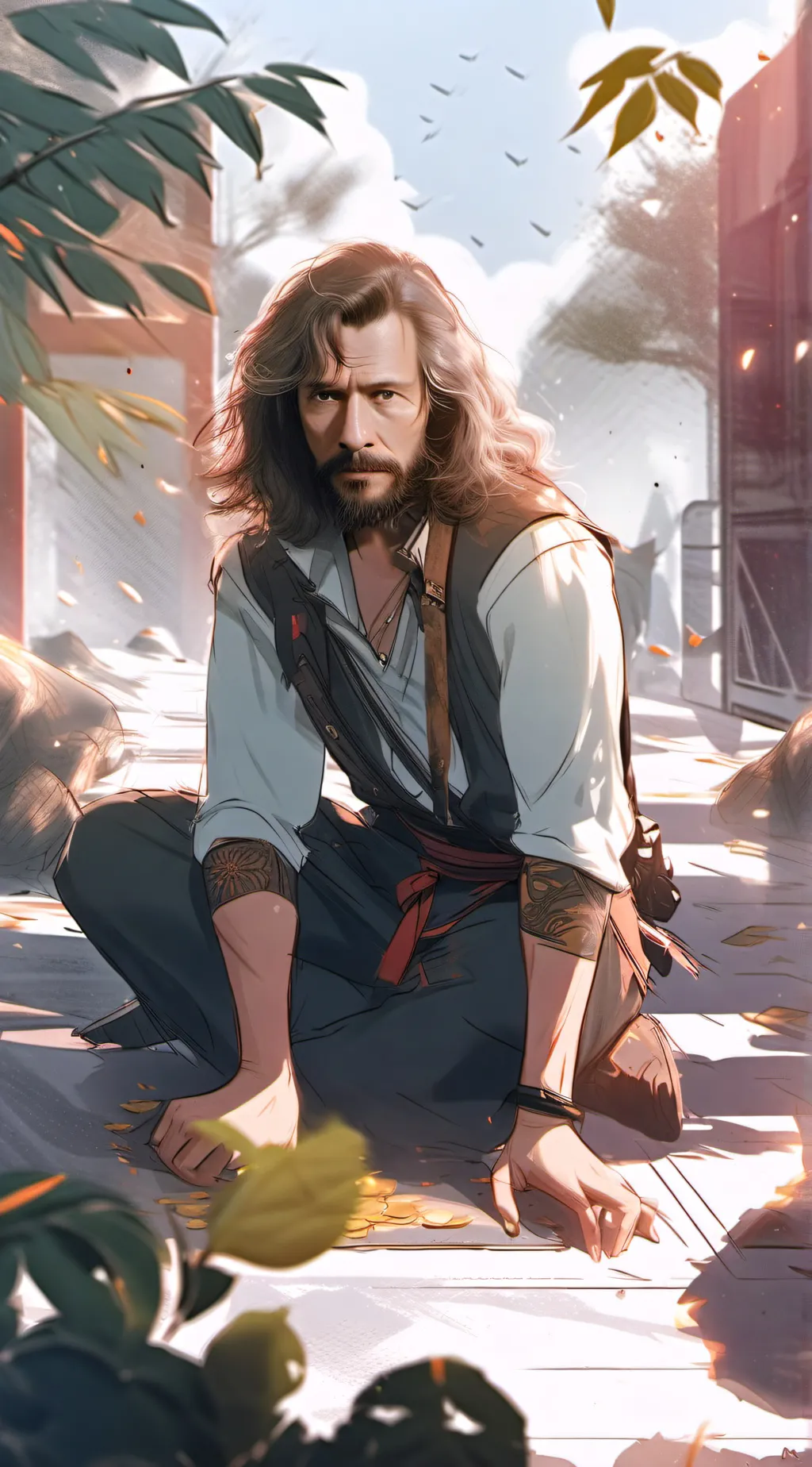 ai character: Sirius black background
