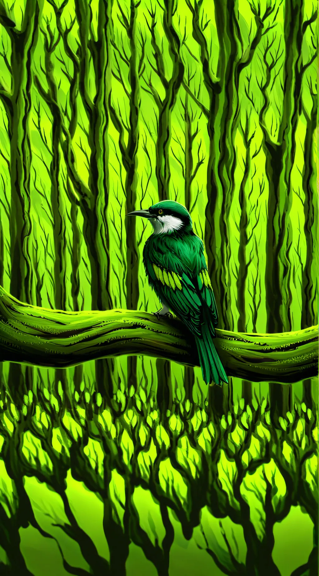 ai character: Grass background