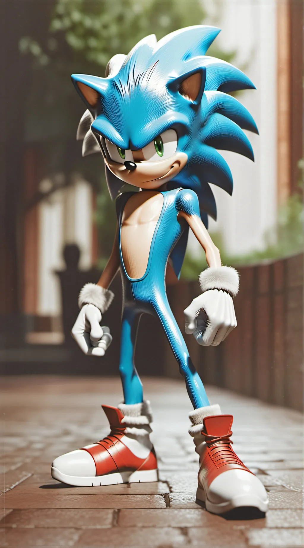 ai character: Sonic the hedgehog background