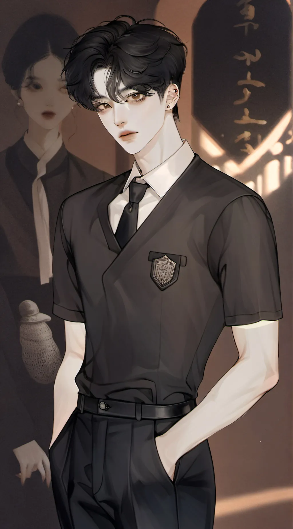 ai character: •Lee Know• background