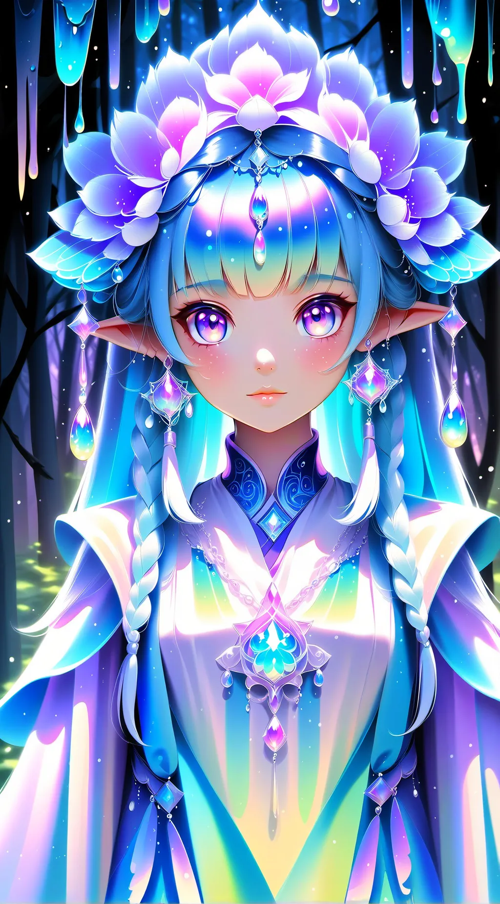 ai character: Mha x my forest! background