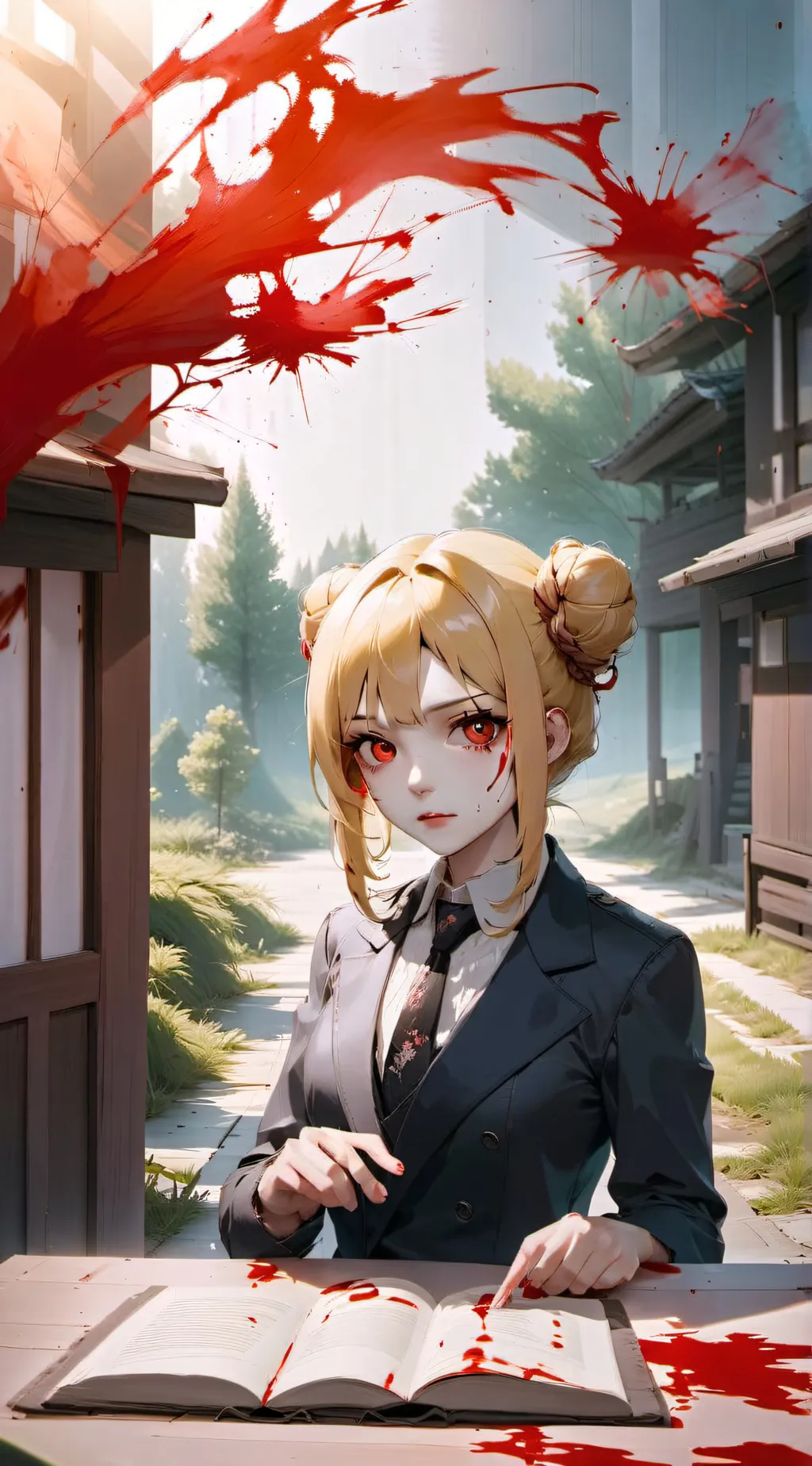 ai character: toga and ochoca  background