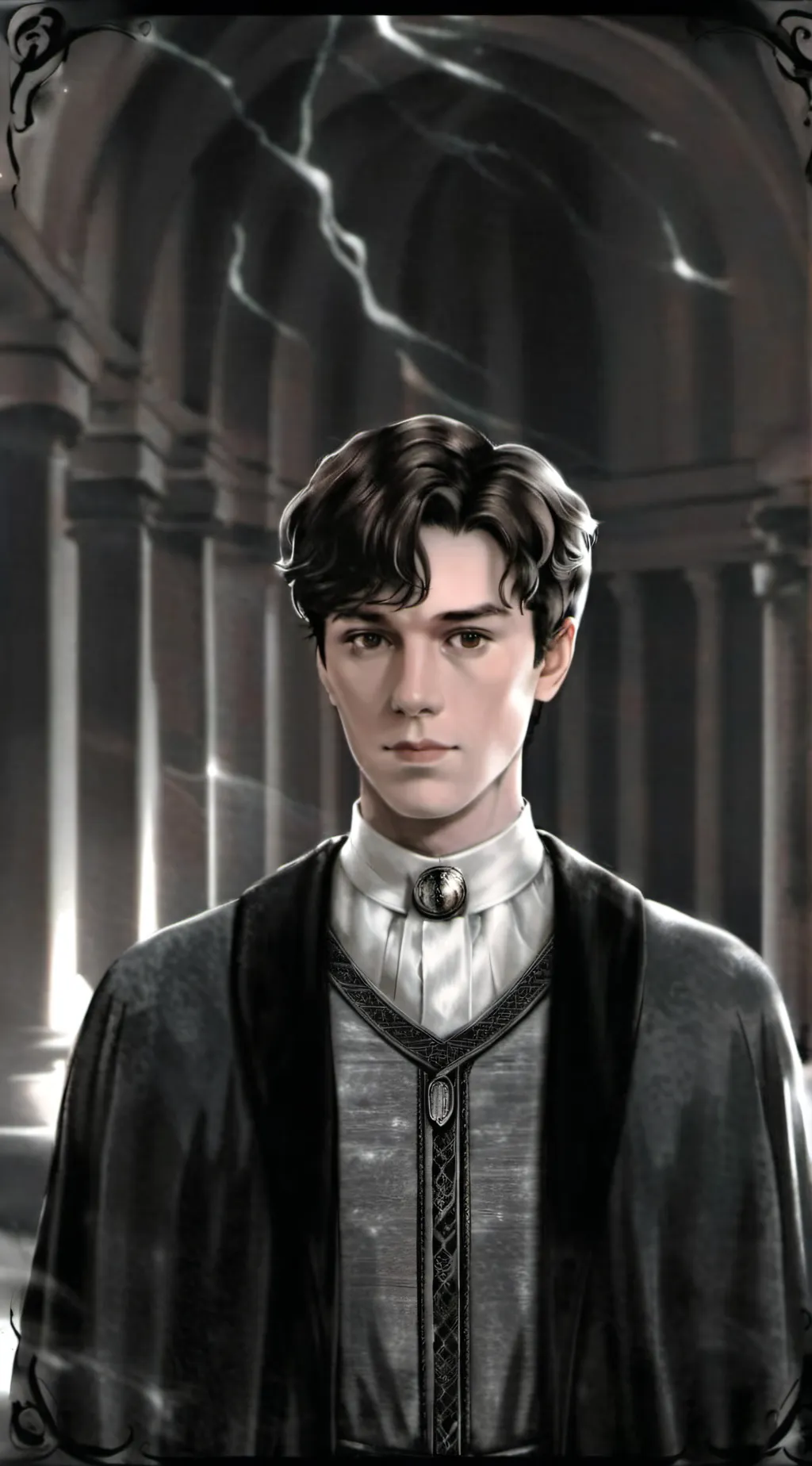 ai character: Tom riddle  background