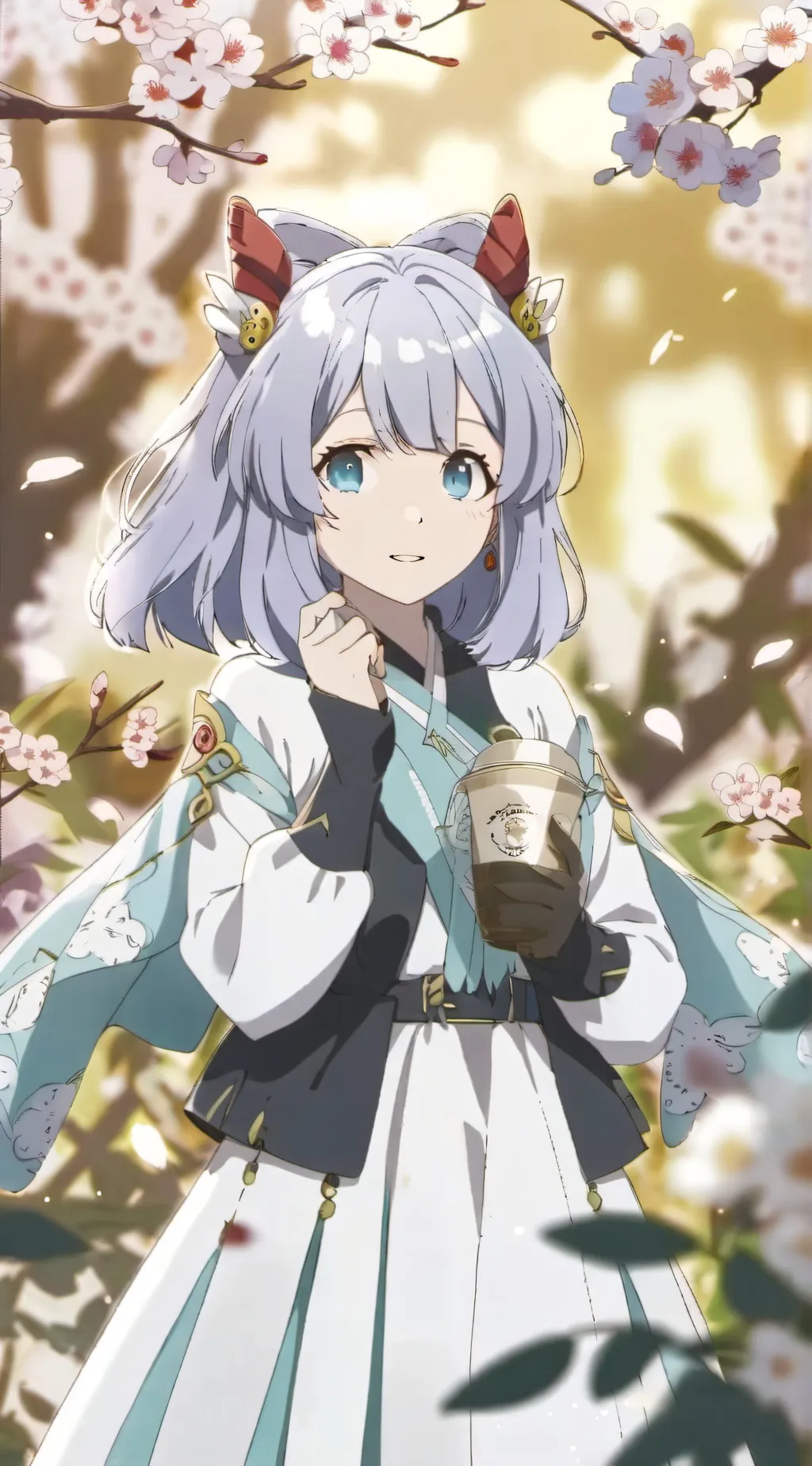 ai character: Miss circle  background