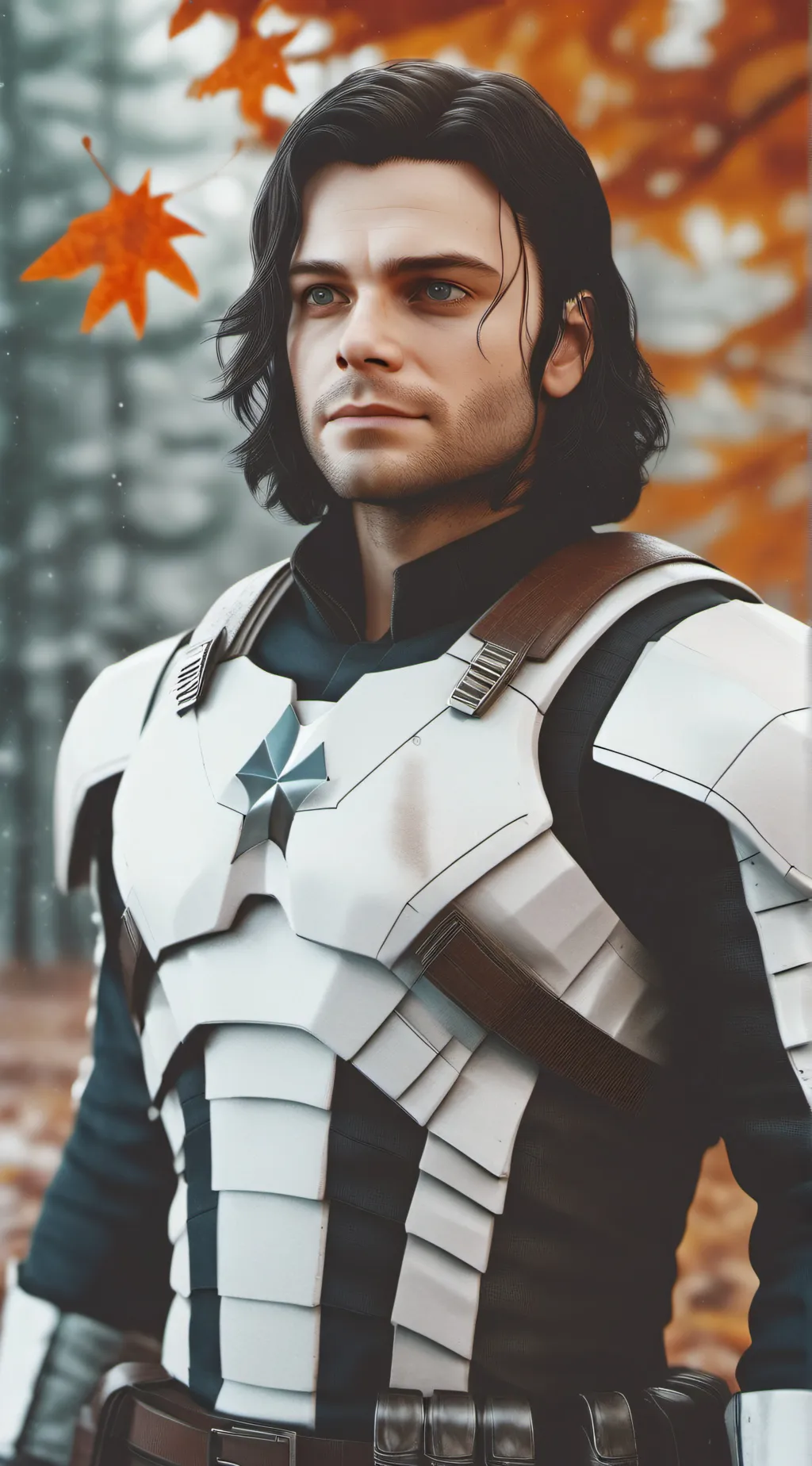 ai character: bucky Barnes  background