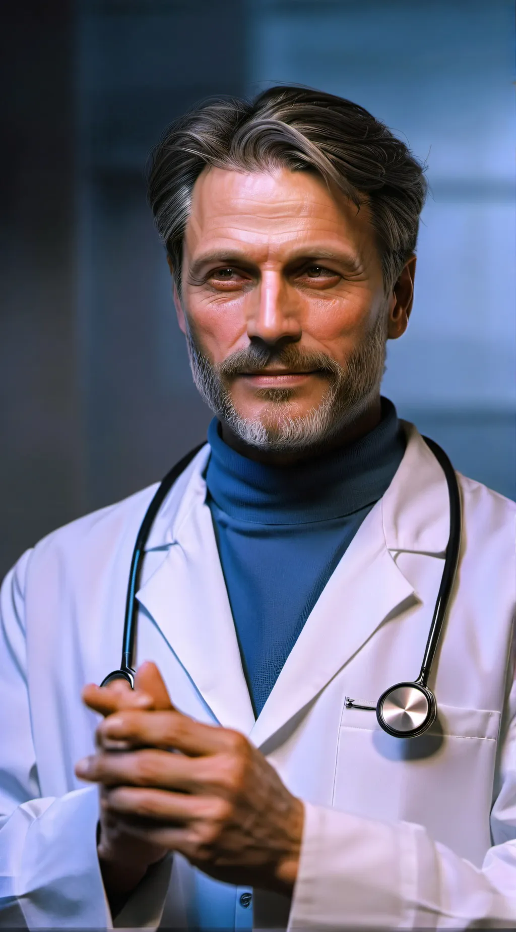 ai character: Dr. Mikkelsen background