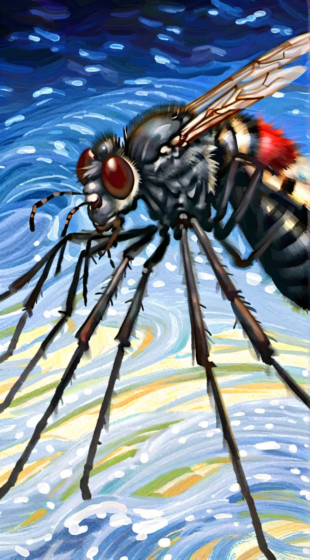 ai character: mosquito background