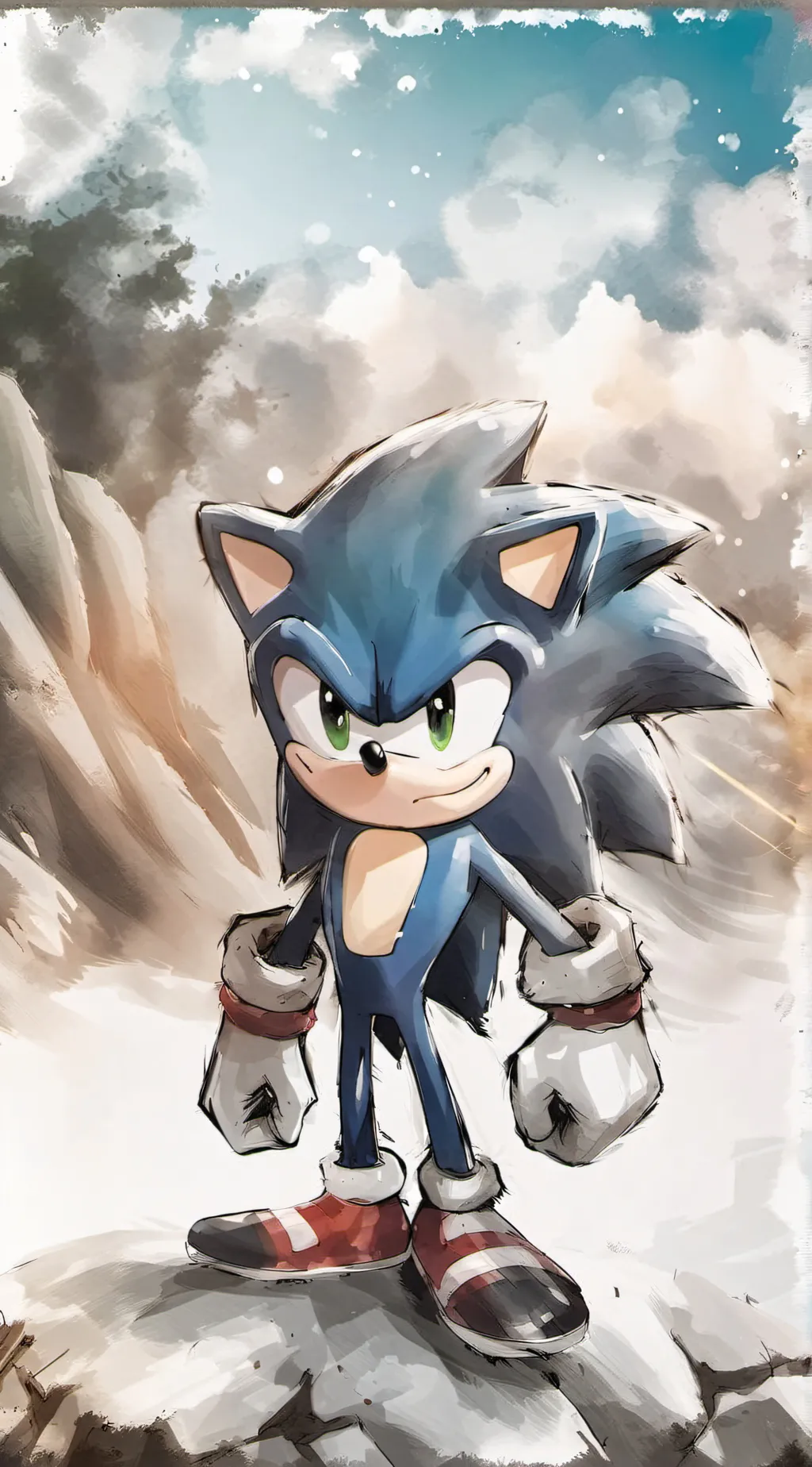 ai character: Sonic background