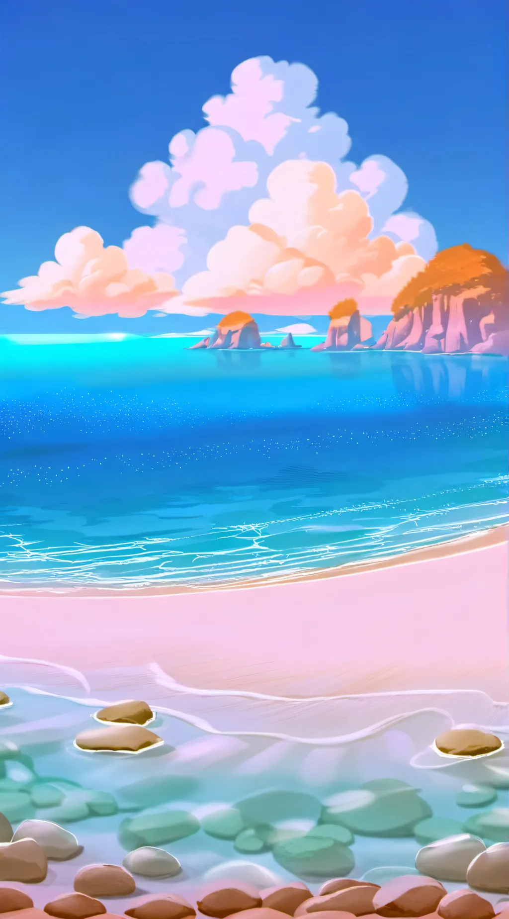 ai character: Dandys World Beach background