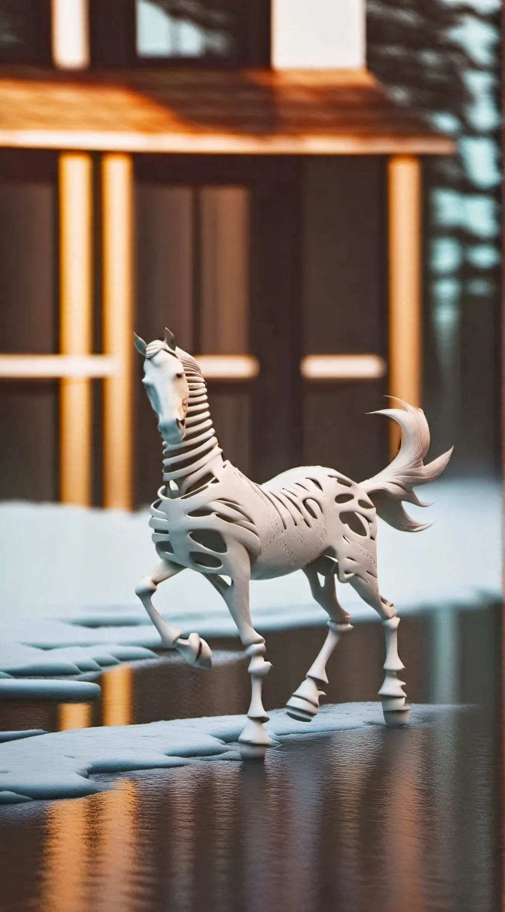 ai character: long horse background