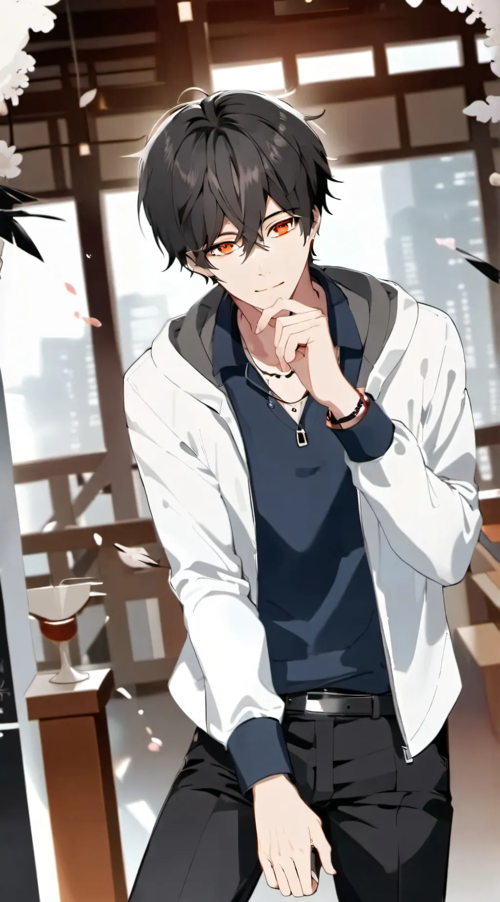 ai character: Jacob  background
