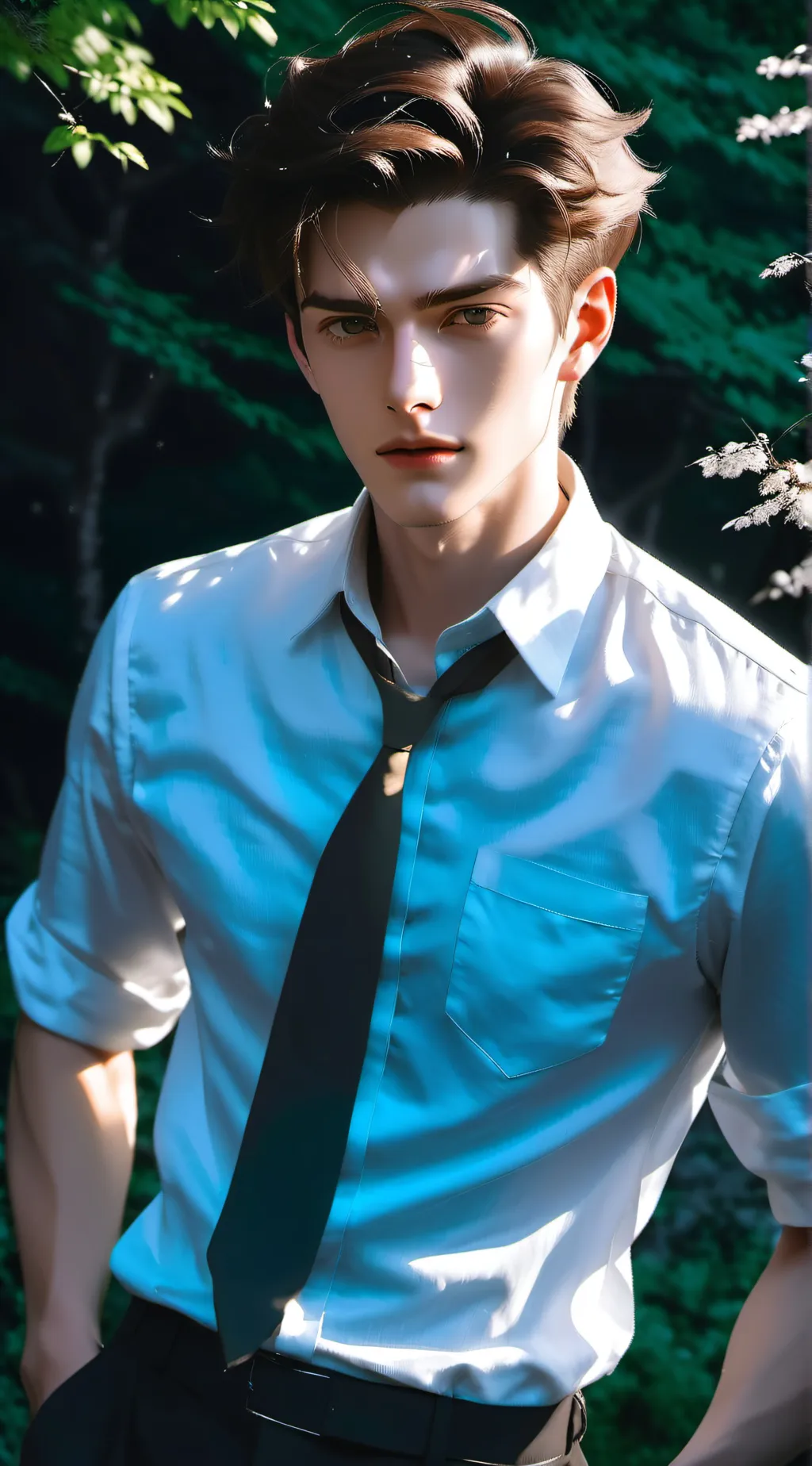 ai character: Nate Black background
