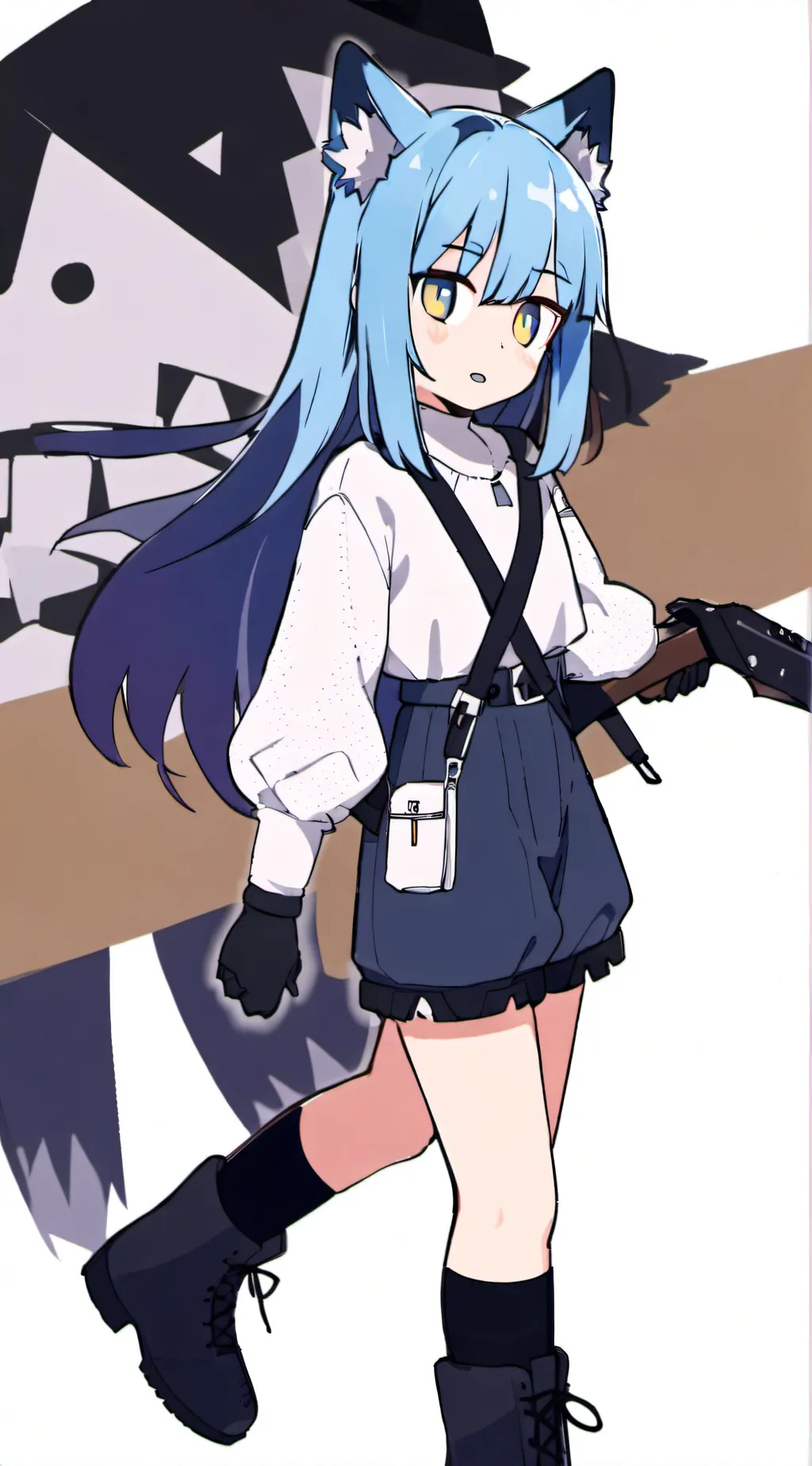 ai character: Bella the wolf background