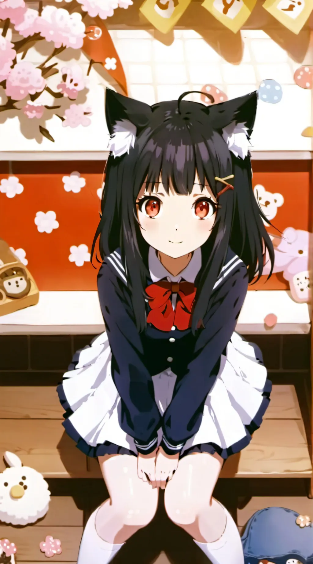 ai character: Sweet girl background