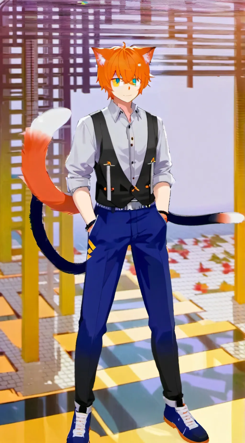 ai character: kai from Aphmau  background