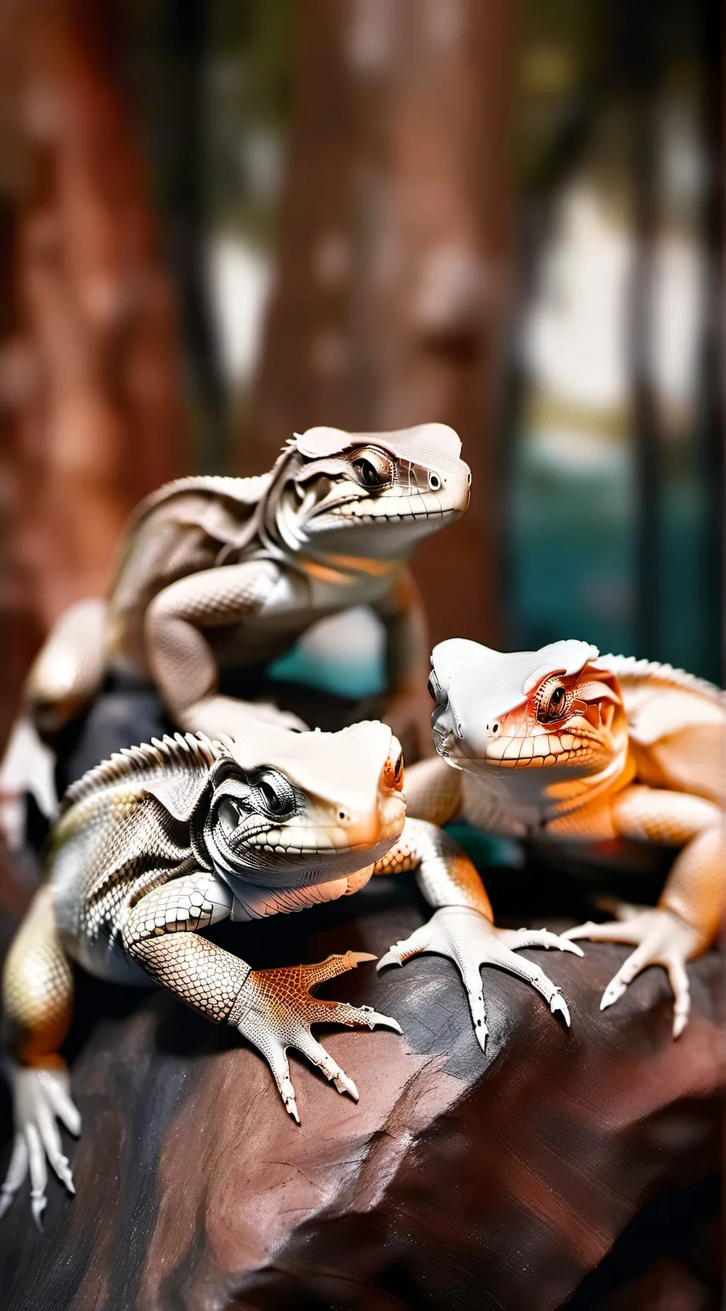 ai character: reptile group background