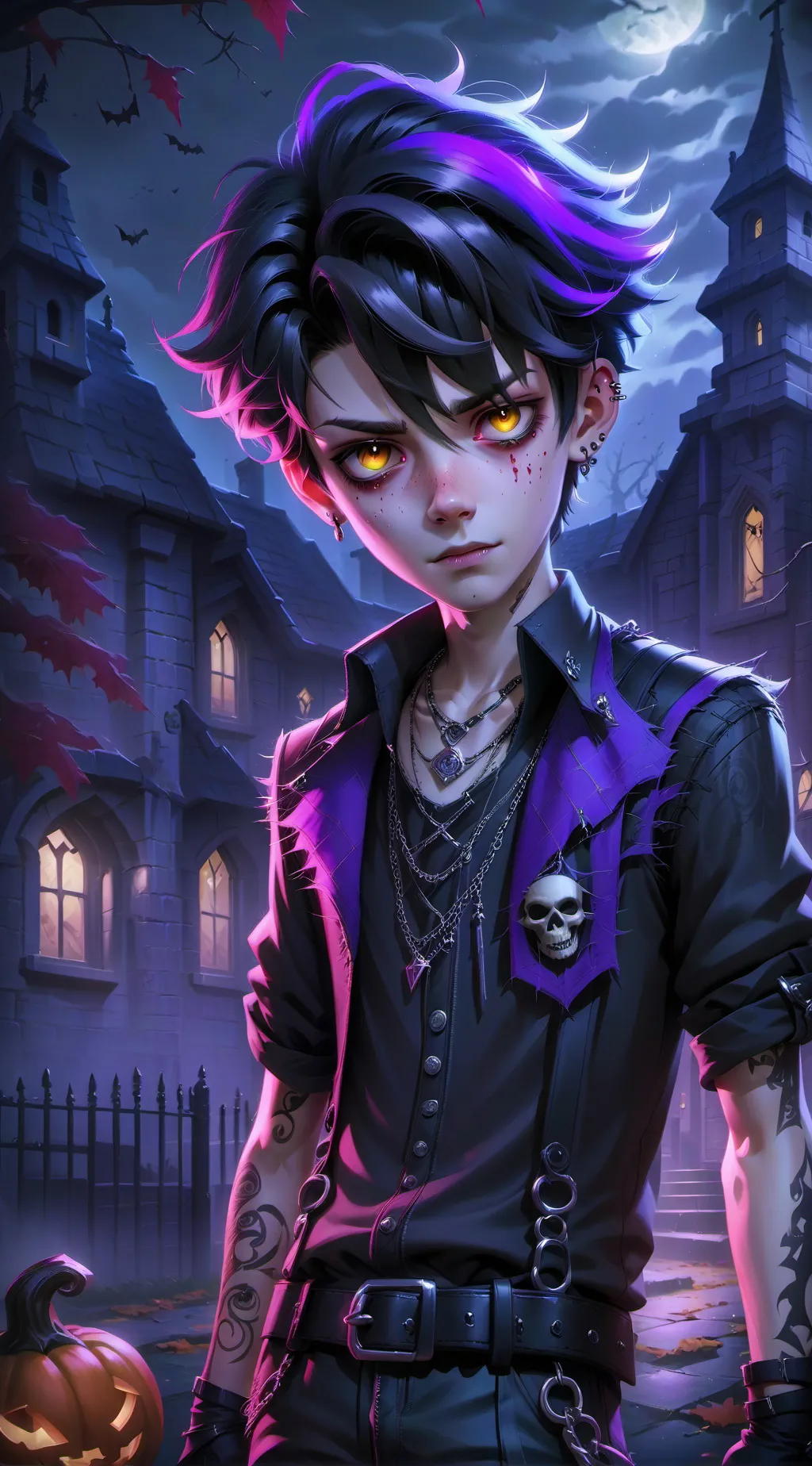 ai character: Jack O Lantern background