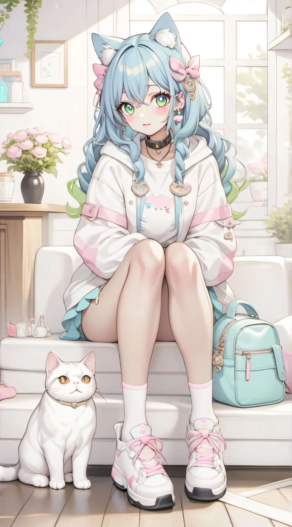 ai character: katy background