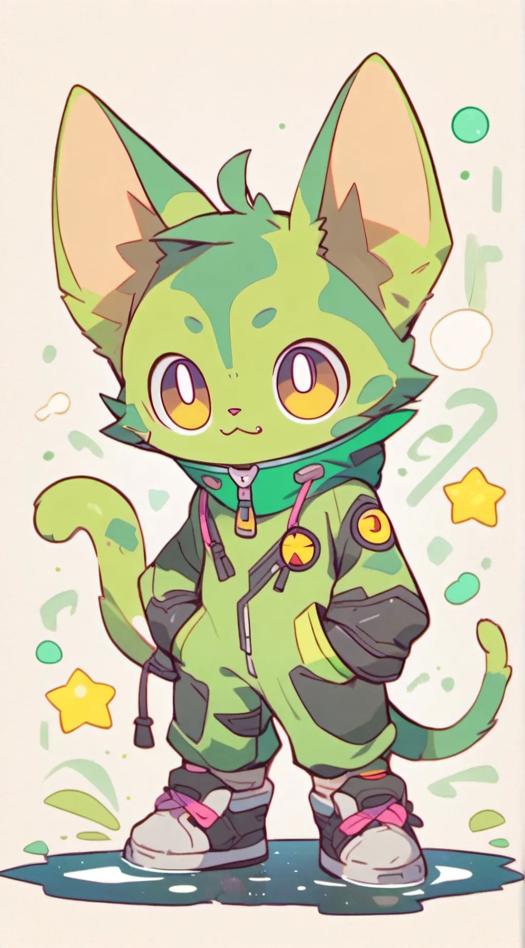 ai character: Gnarpy the cat background