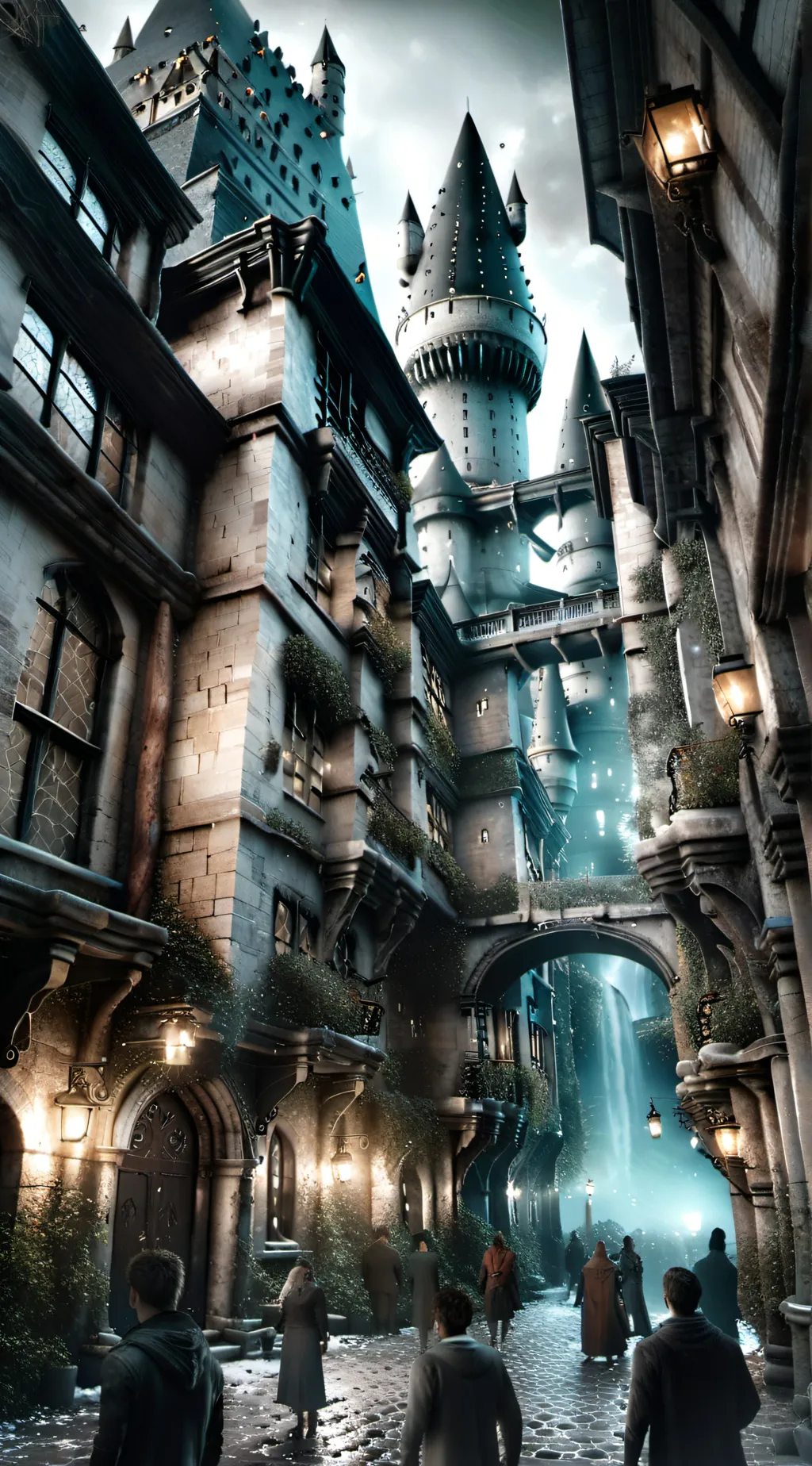 ai character: Hogwarts background